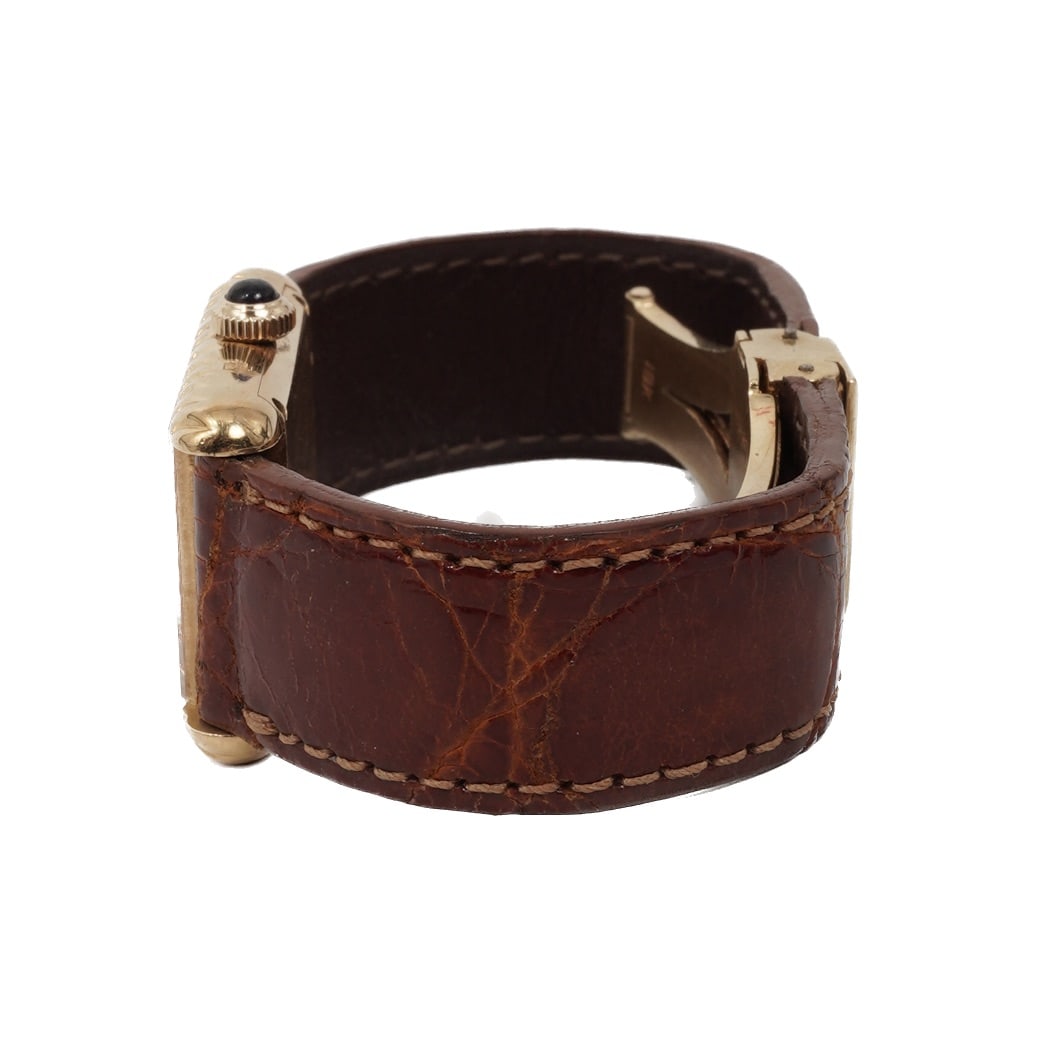 Baume & Mercier "Tank" 18K Gold Ladies Watch REF# 38307 - 3