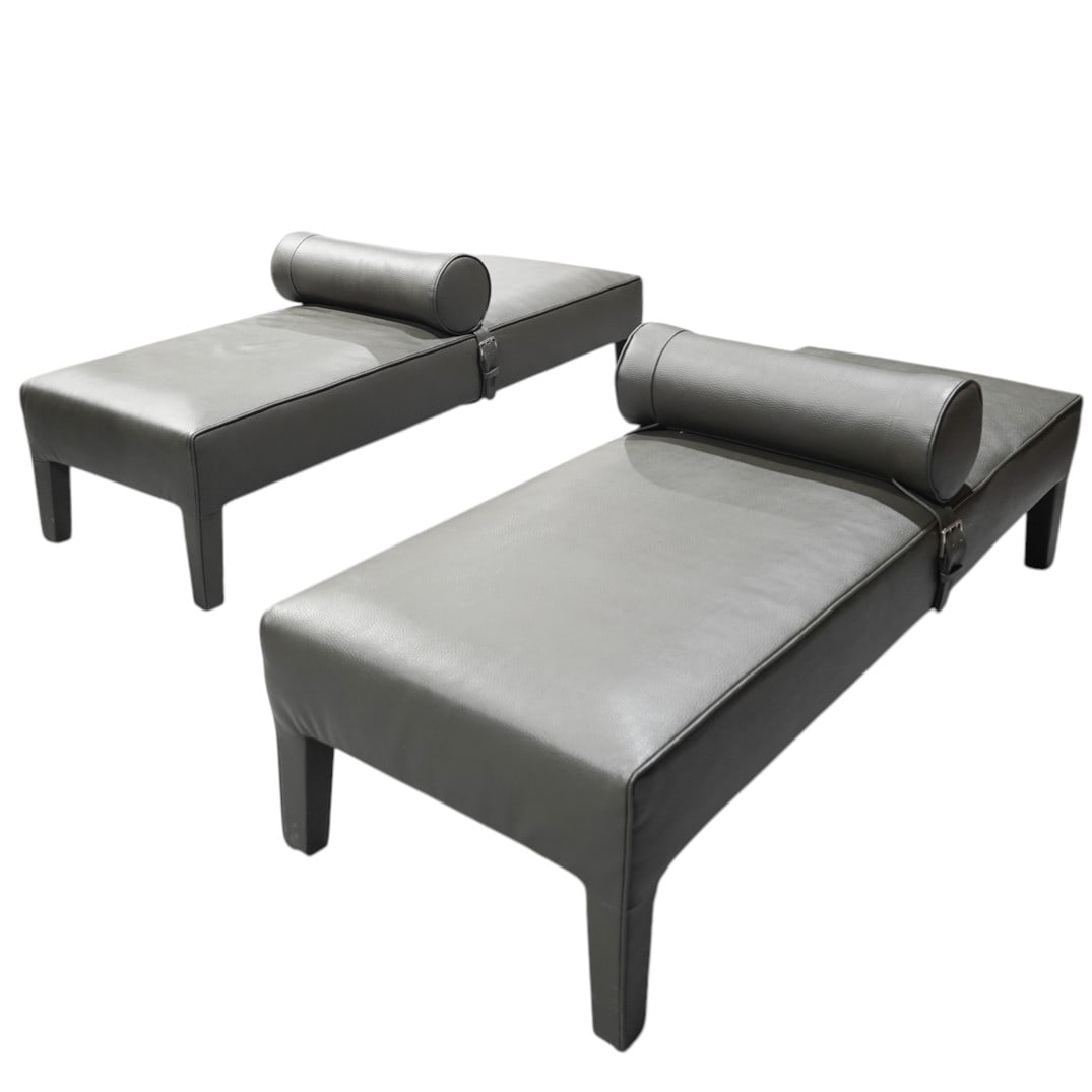 Pair of Custom Baxter Inspired "Dormeuse Freud" Lounge Chairs (1 of 5)