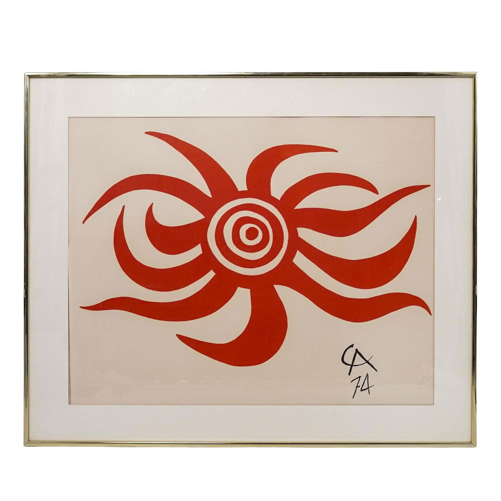 Alexander Calder (American, 1898–1976) Hand-Signed Lithograph (1 of 6)