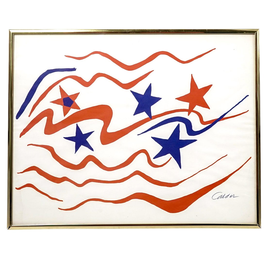 Alexander Calder (American, 1898–1976) “Flying Colors ’76" Lithograph: Alexander Calder (American, 1898–1976) “Flying Colors ’76” Lithograph1976, USAColor lithograph titled “Flying Colors ’76,” created in celebration of the 1976 United States Bicent