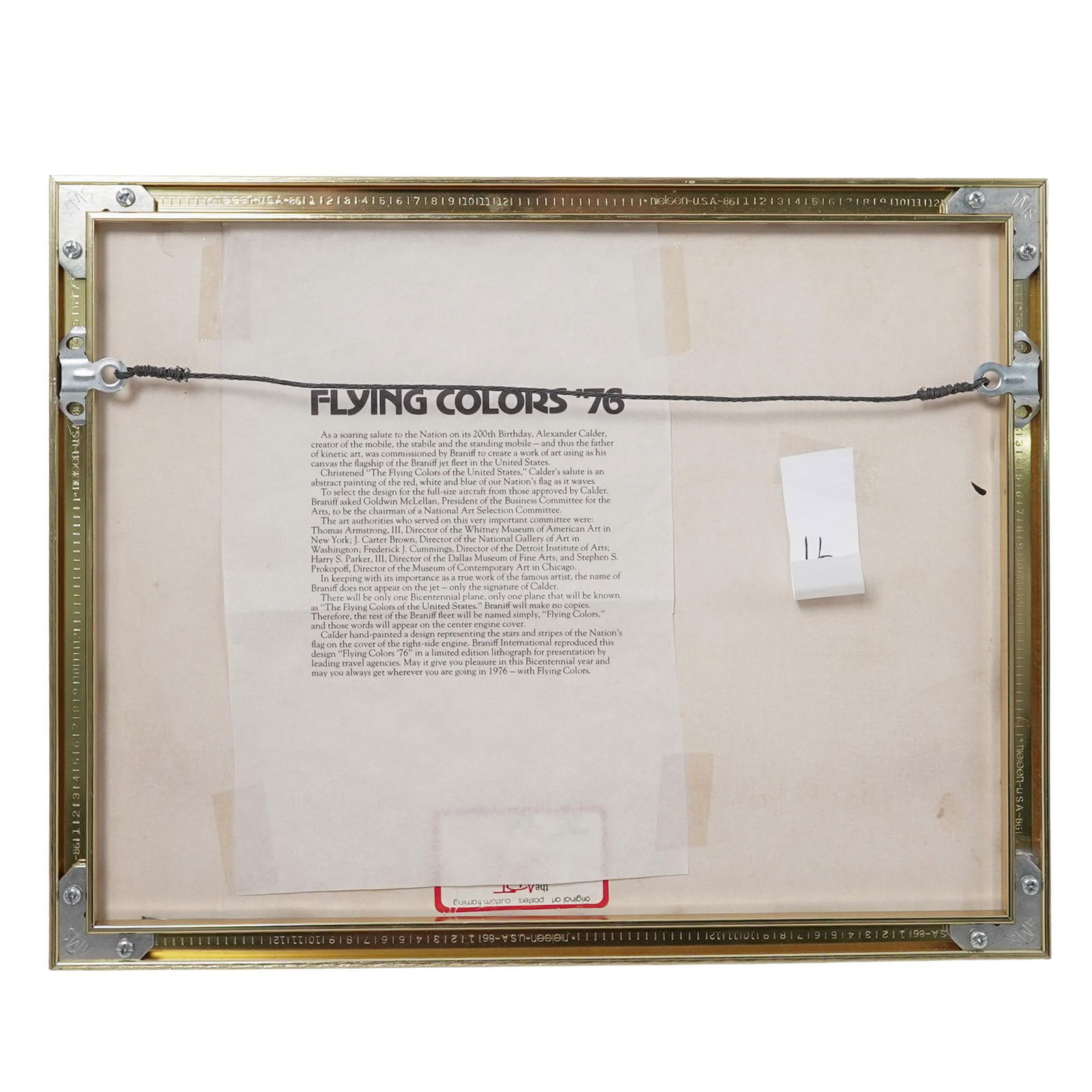 Alexander Calder (American, 1898–1976) “Flying Colors ’76" Lithograph - 4