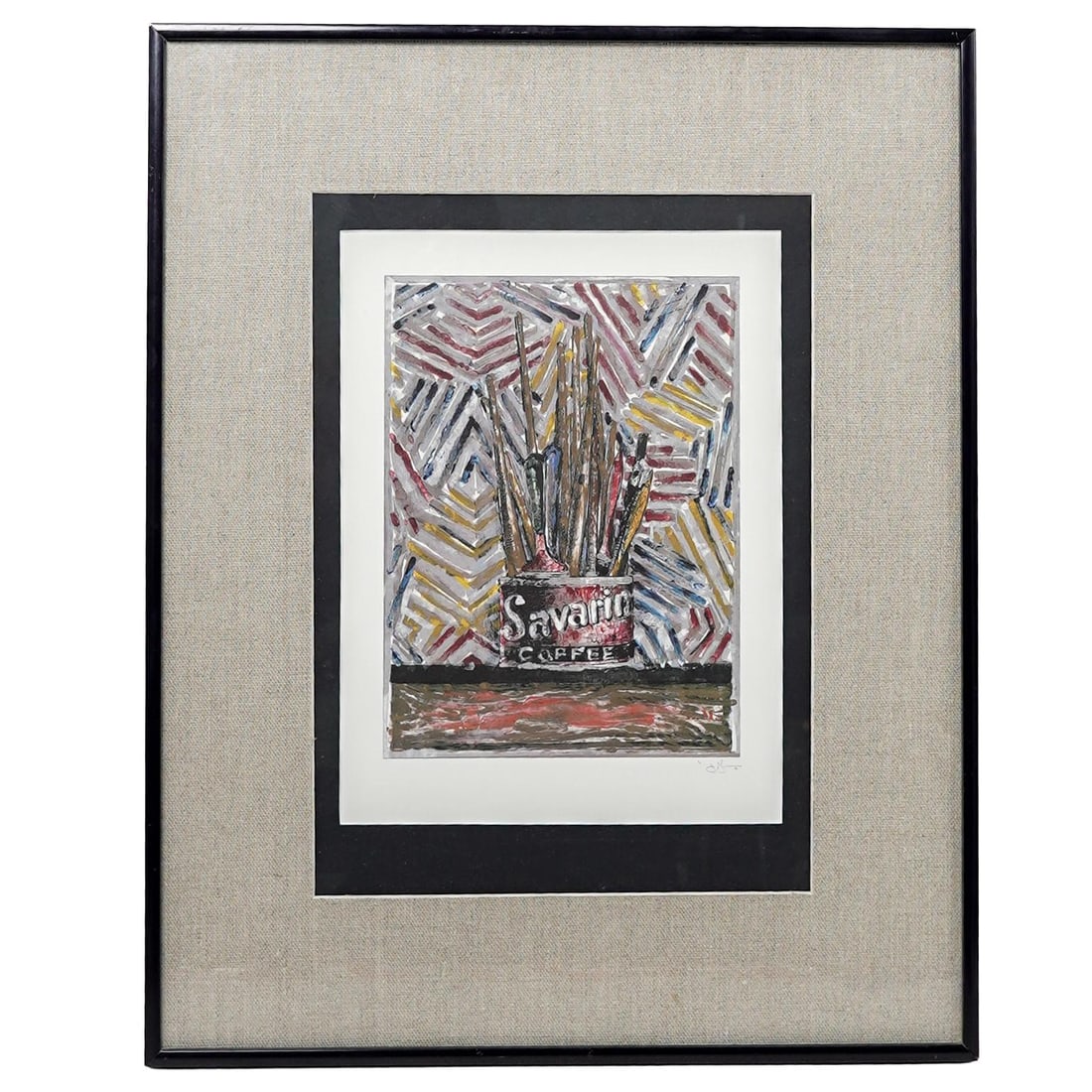 Jasper Johns (American, b. 1930) "Savarin" Lithograph (1 of 4)