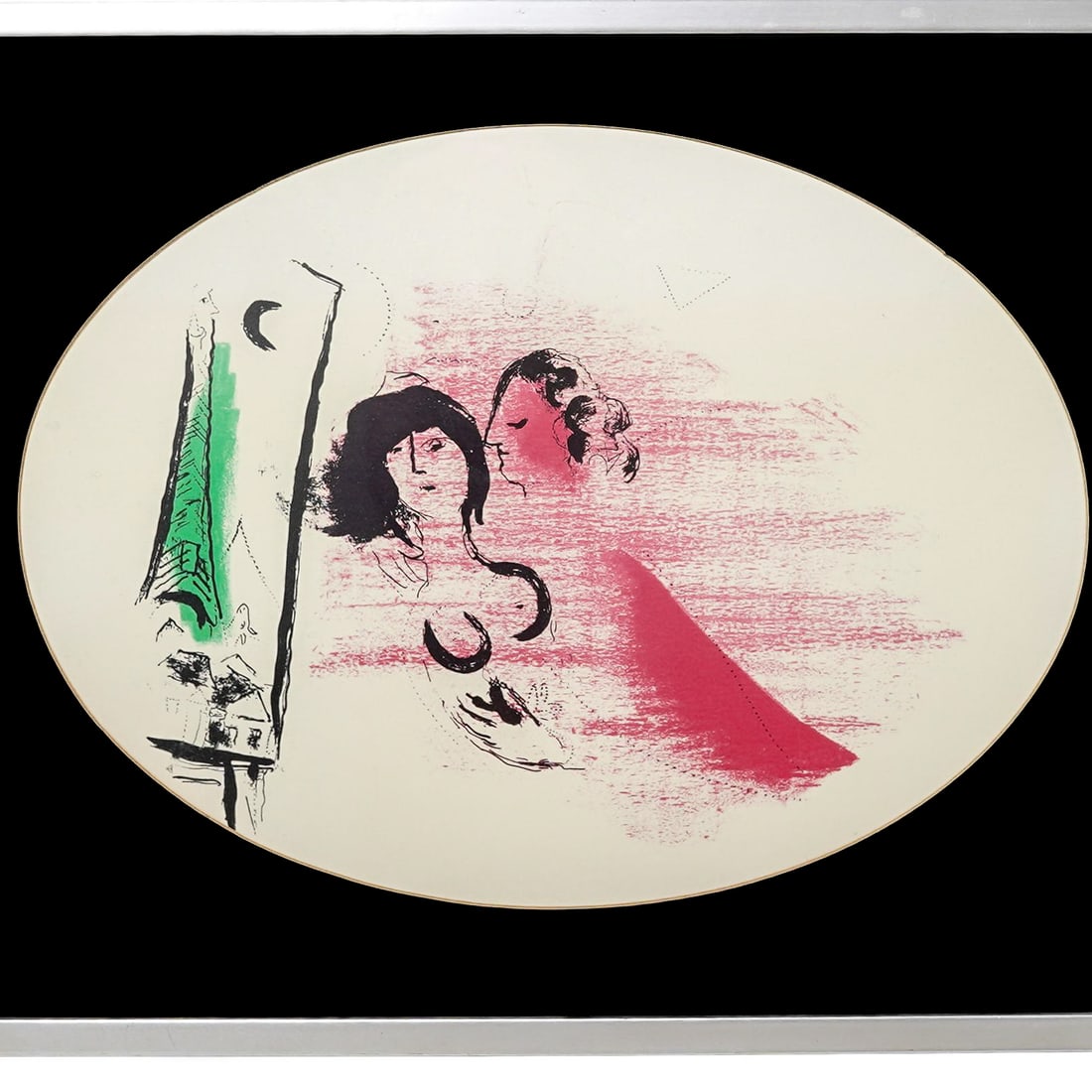 Marc Chagall “Green Eiffel Tower" Lithograph - 2