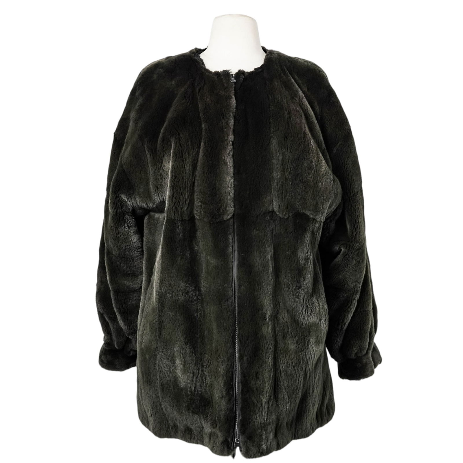 Vintage Christian Dior Fox & Mink Collarless Jacket (1 of 9)