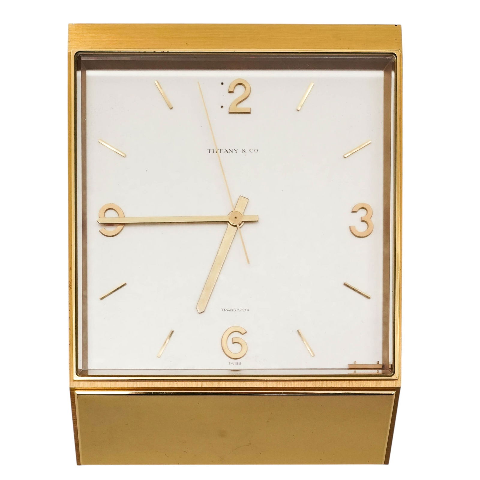 Tiffany & Co. Brass Desk Clock (1 of 10)