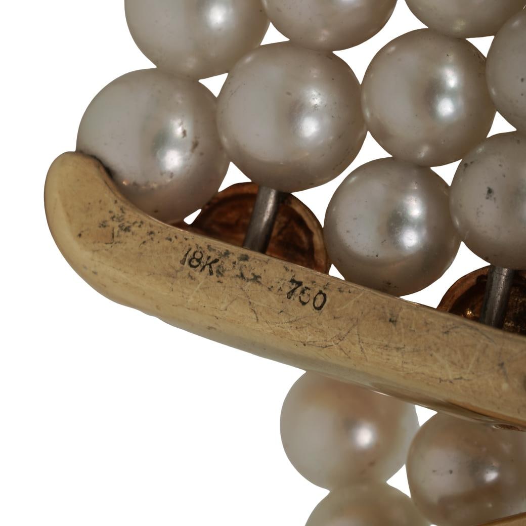 Vintage French 18k Gold & Pearl Choker - 8