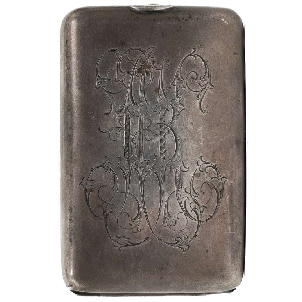 Imperial Russian Silver Monogrammed Cigarette Case - 10