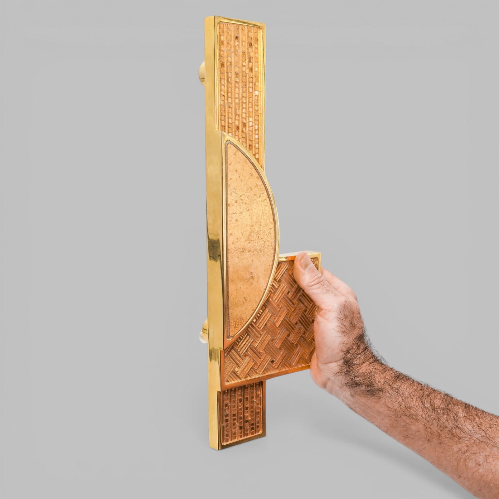 (2 pcs) SICIS "Broadway" & "Gatsby" Mosaic Door Handles - 3