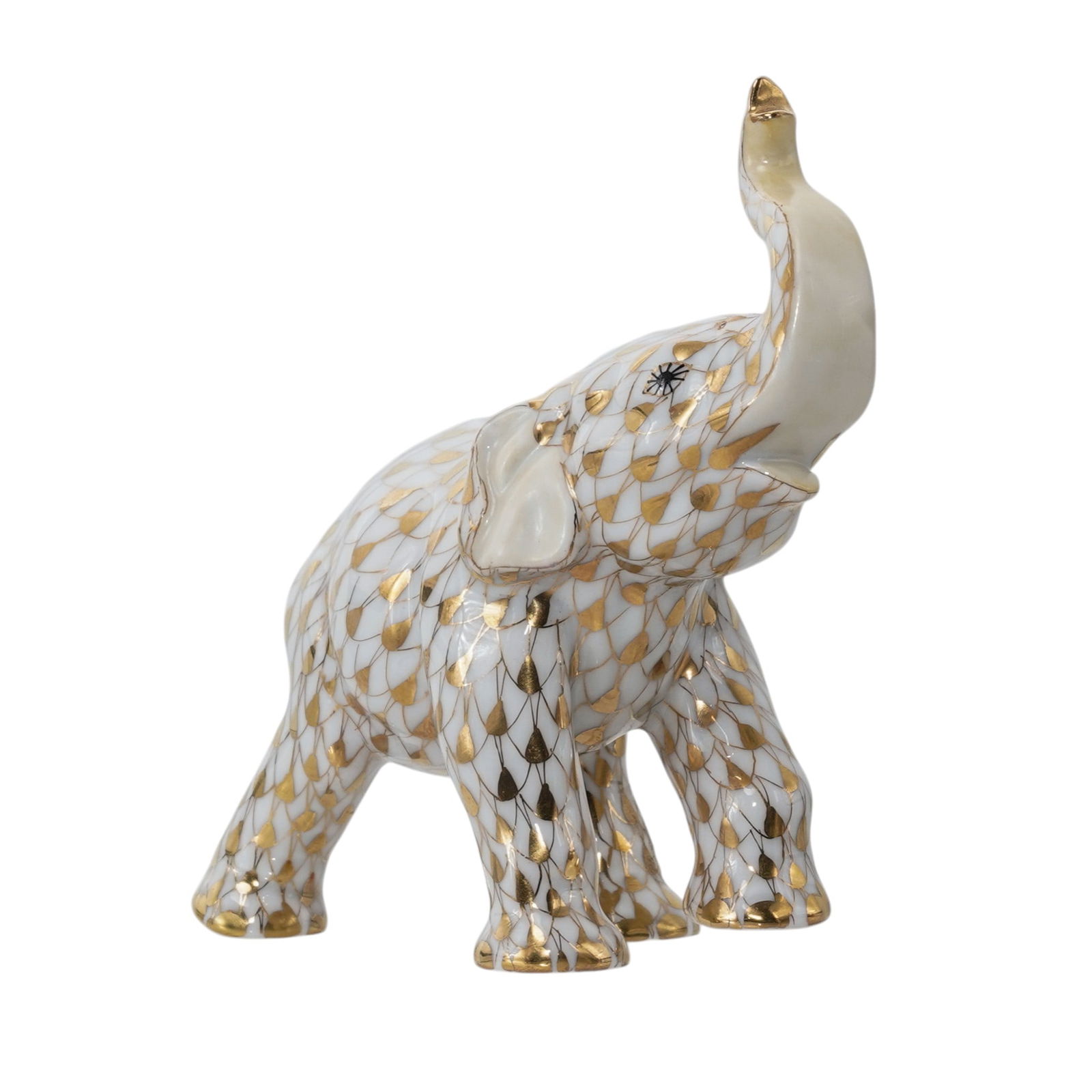 Herend Guild Smithsonian Gold Elephant Porcelain Figurine (1 of 4)
