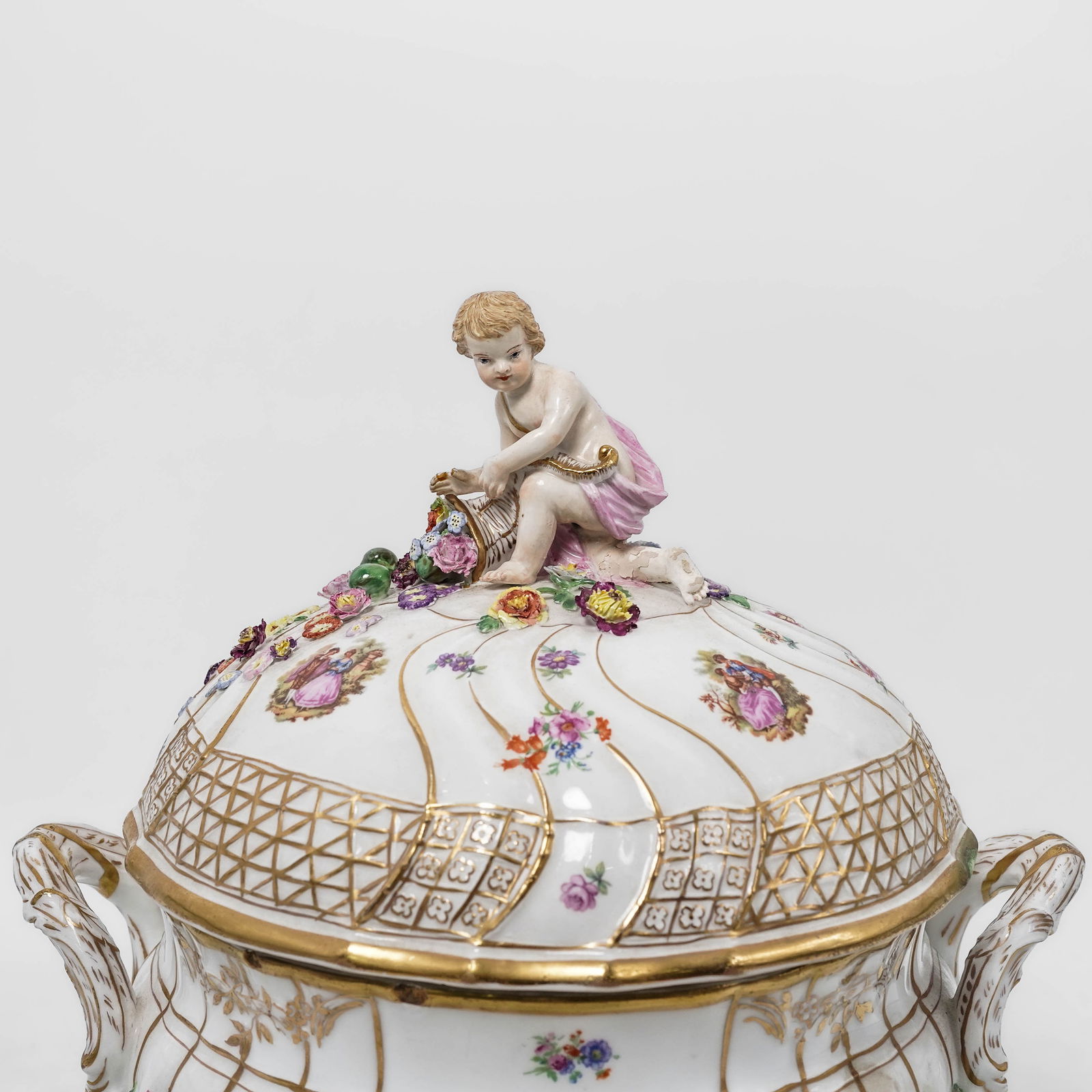 Antique German KPM Porcelain Lidded Tureen - 3