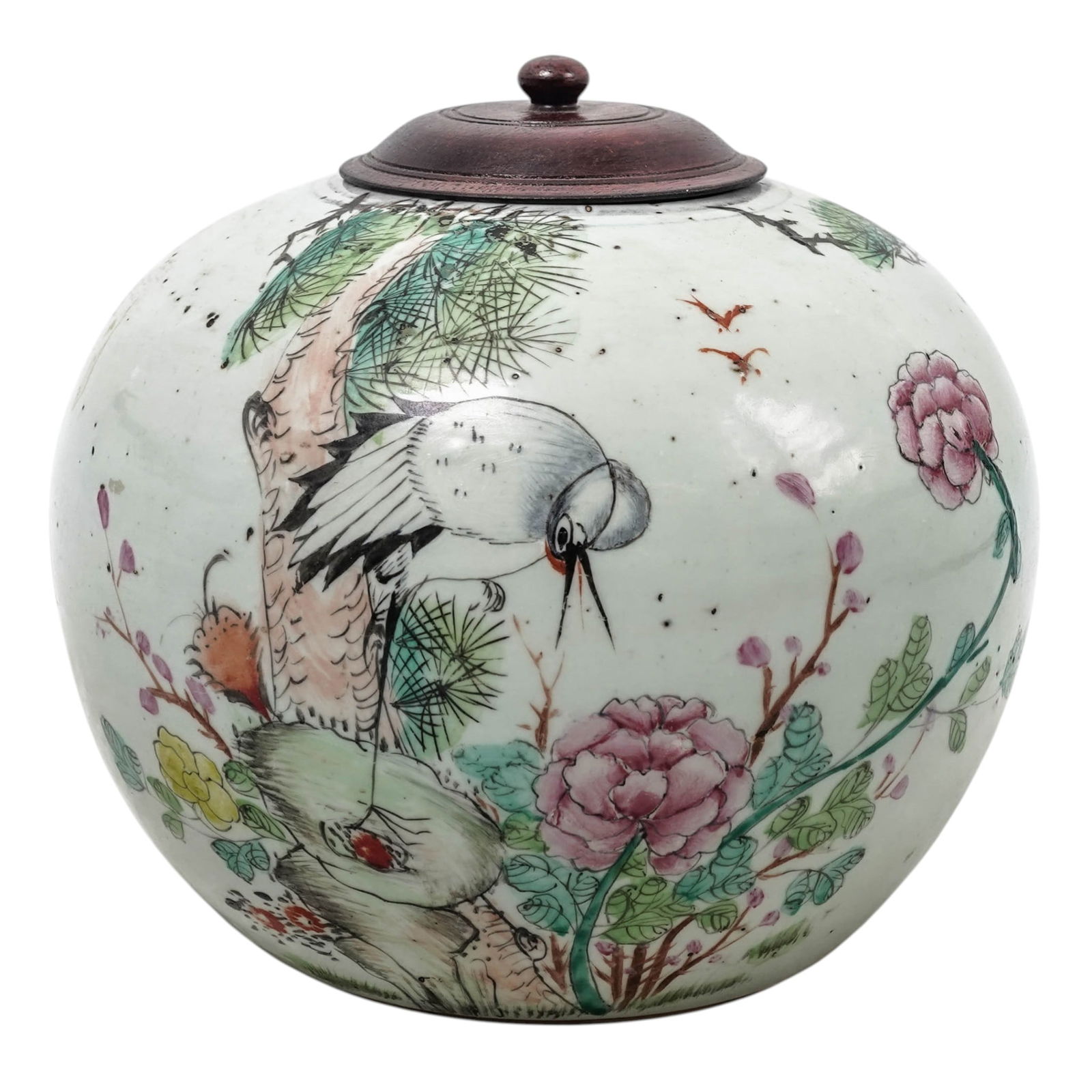 Antique Chinese Famille Rose Porcelain Ginger Jar (1 of 6)