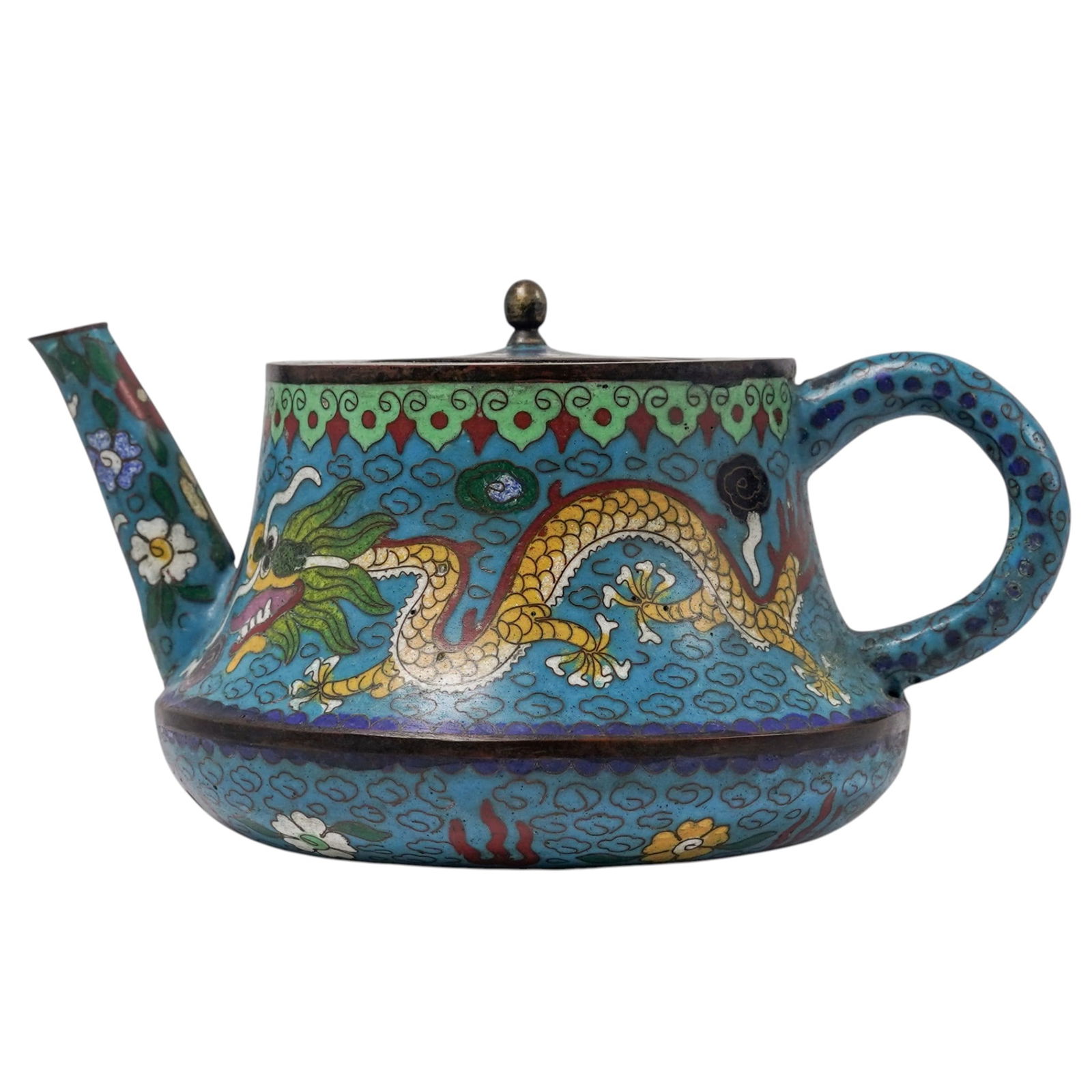 Pair of Chinese Canton Enamel Copper Vases (1 of 10)