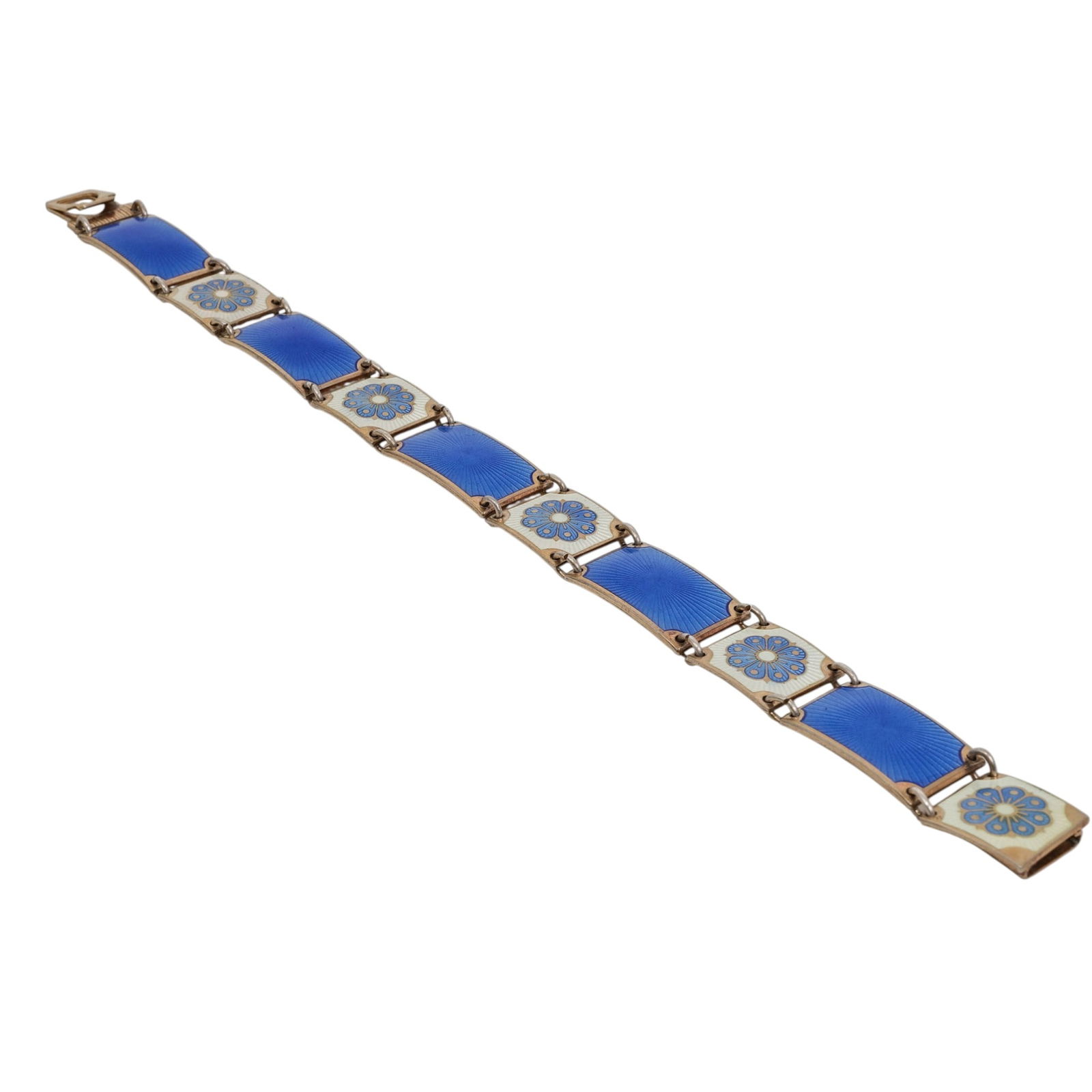 David Andersen Sterling Silver Guilloche Enamel Bracelet - 2