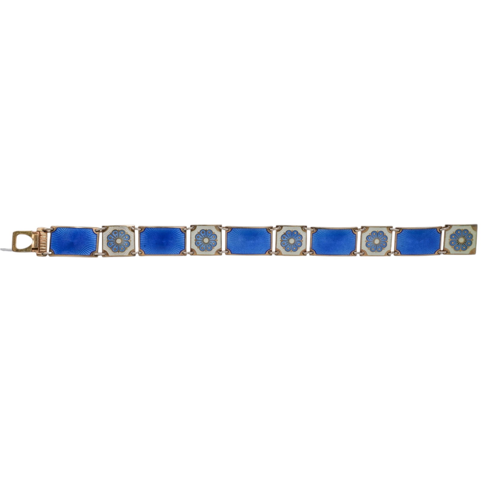 David Andersen Sterling Silver Guilloche Enamel Bracelet - 3