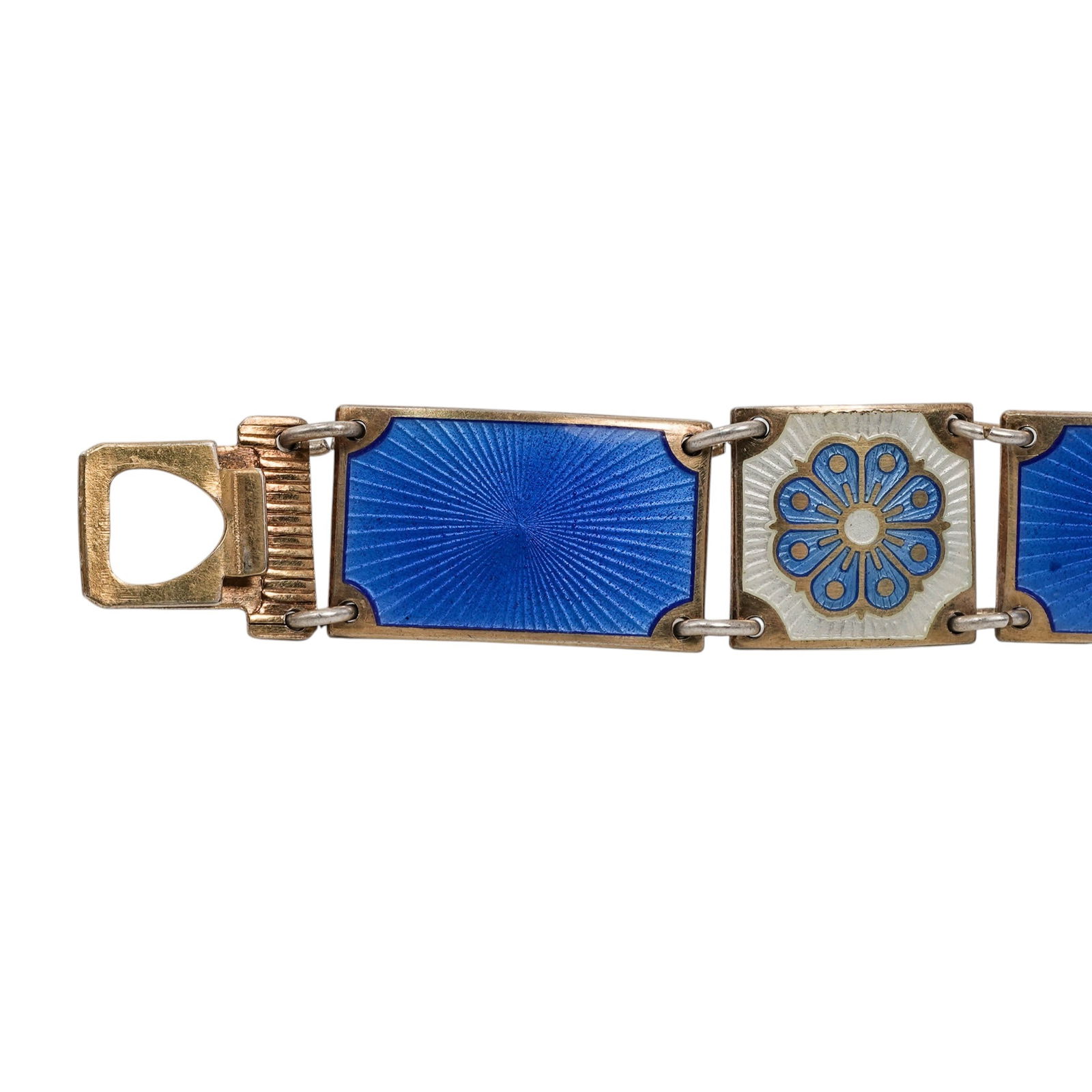 David Andersen Sterling Silver Guilloche Enamel Bracelet - 5