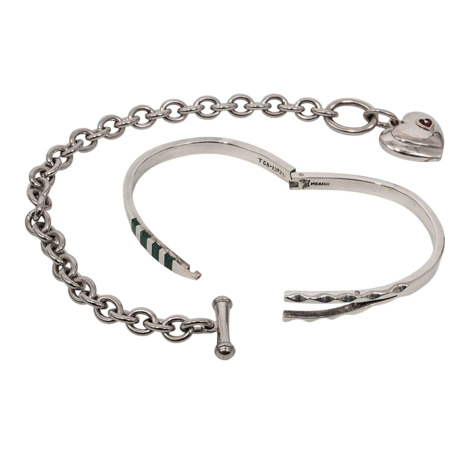 (2 Pcs) Sterling Silver Bracelets - 6