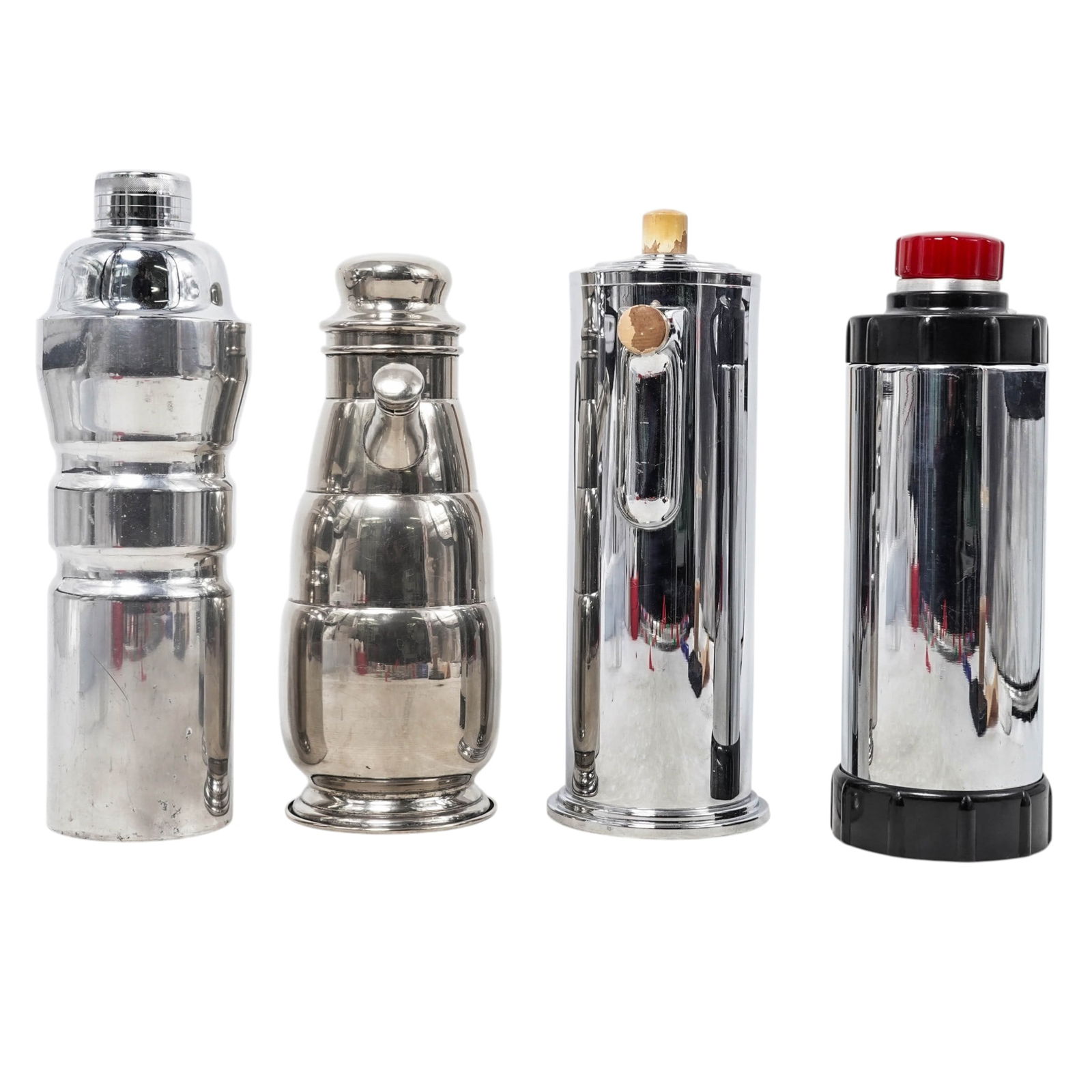 (4pc) Art Deco Metal Barware Group (1 of 6)