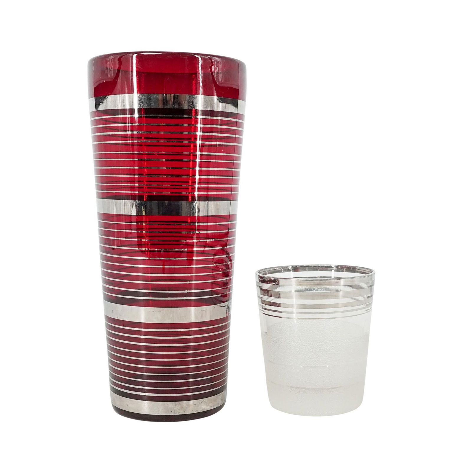 (2pc) Paden City Glass & West Virginia Glass Barware: (2pc) Paden City Glass & West Virginia Glass Barware Early- mid 20th Cent., American These two pieces are classic examples of high-quality American glass manufacturing from the 20th century. The set