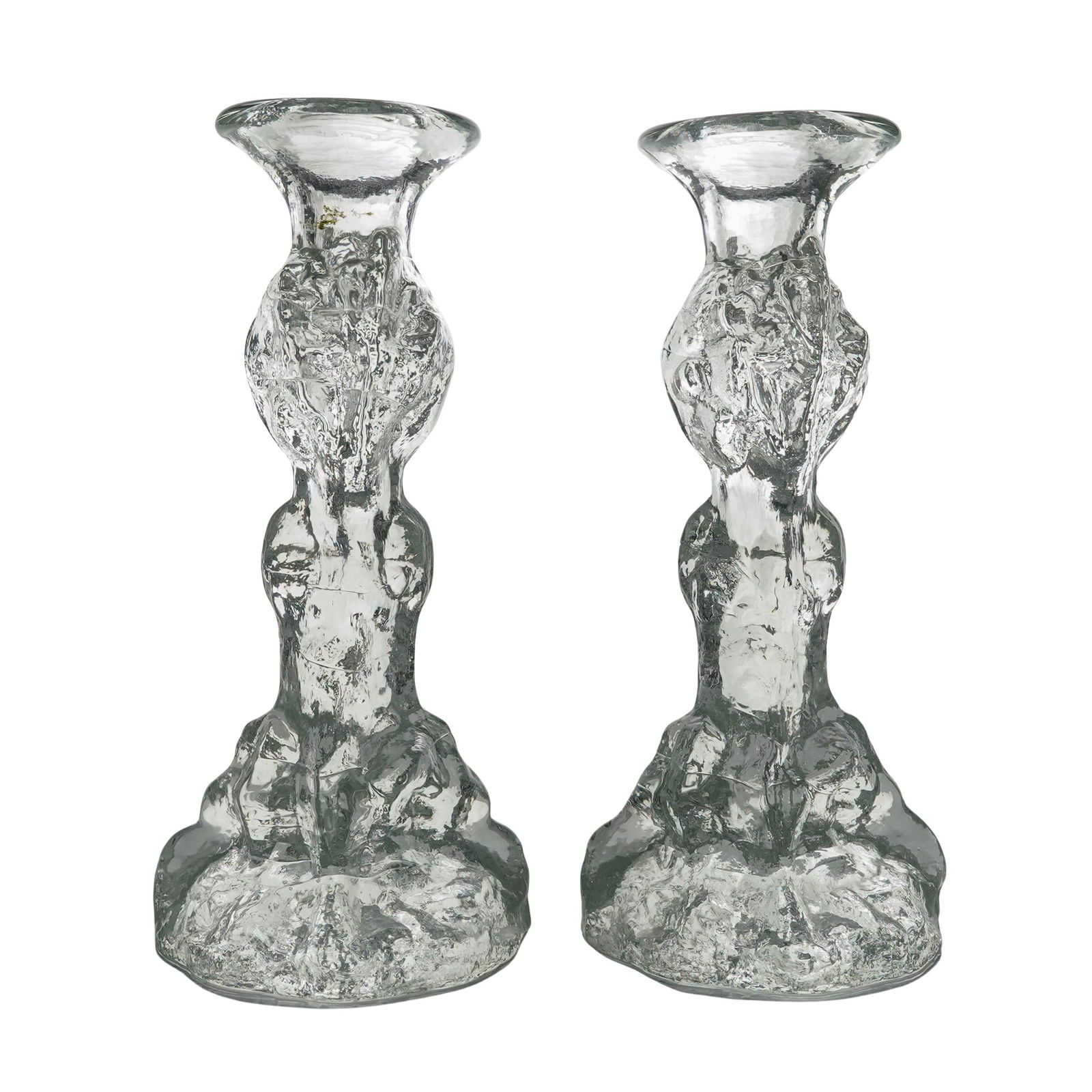 Pertti Santalahti Humppila "Kasvimaalla" Glass Candle Holders (1 of 5)