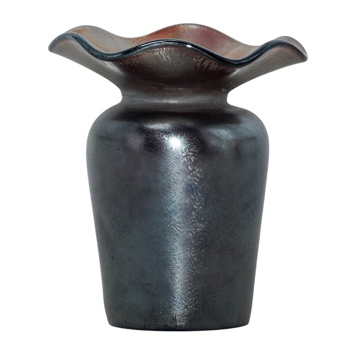 Imperial Glass Co. Iridescent Art Glass Vase (1 of 3)