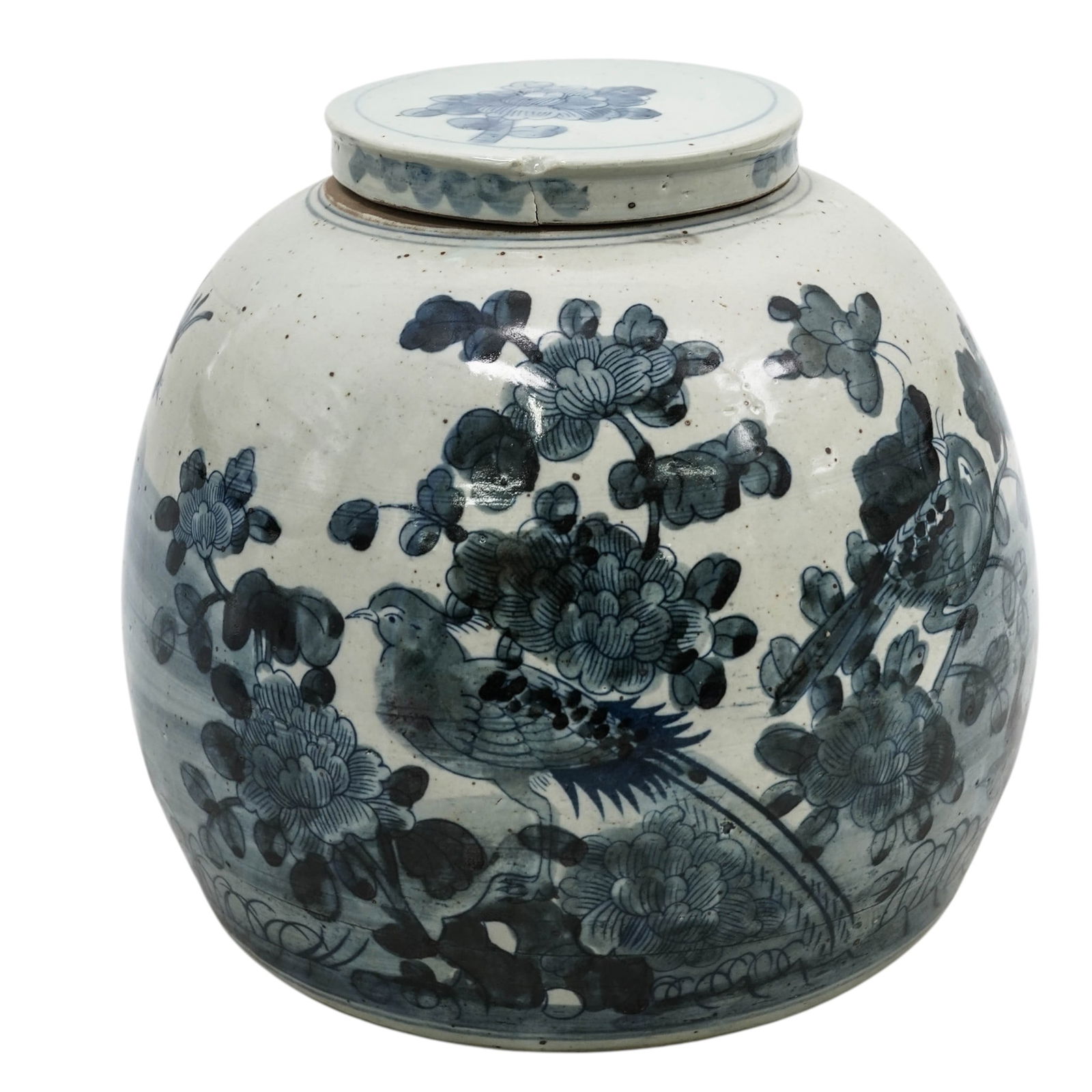 Antique Chinese Porcelain Blue & White Ginger Jar (1 of 8)