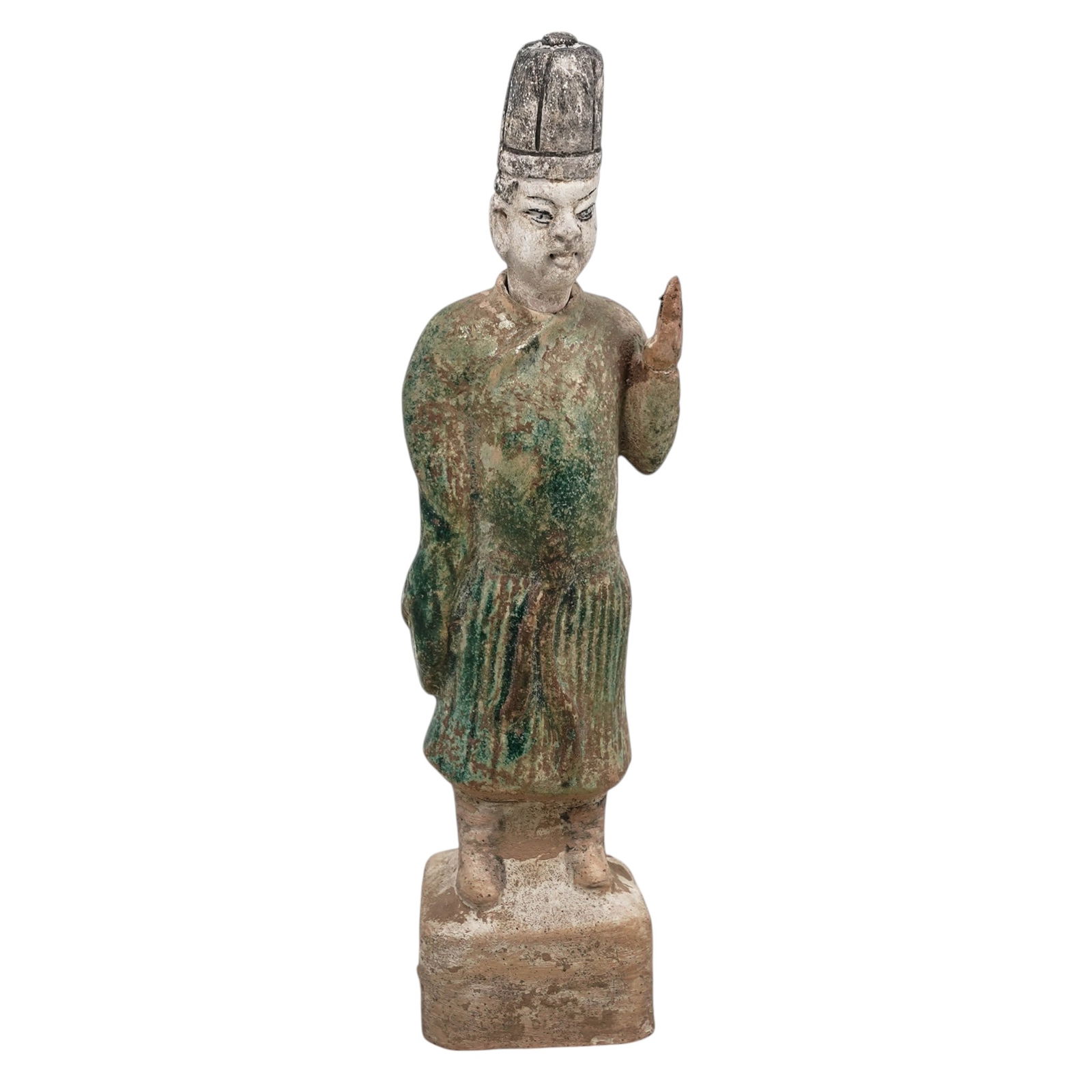 Chinese Ming Dynasty Glazed Pottery Tomb Attendant (1 of 8)