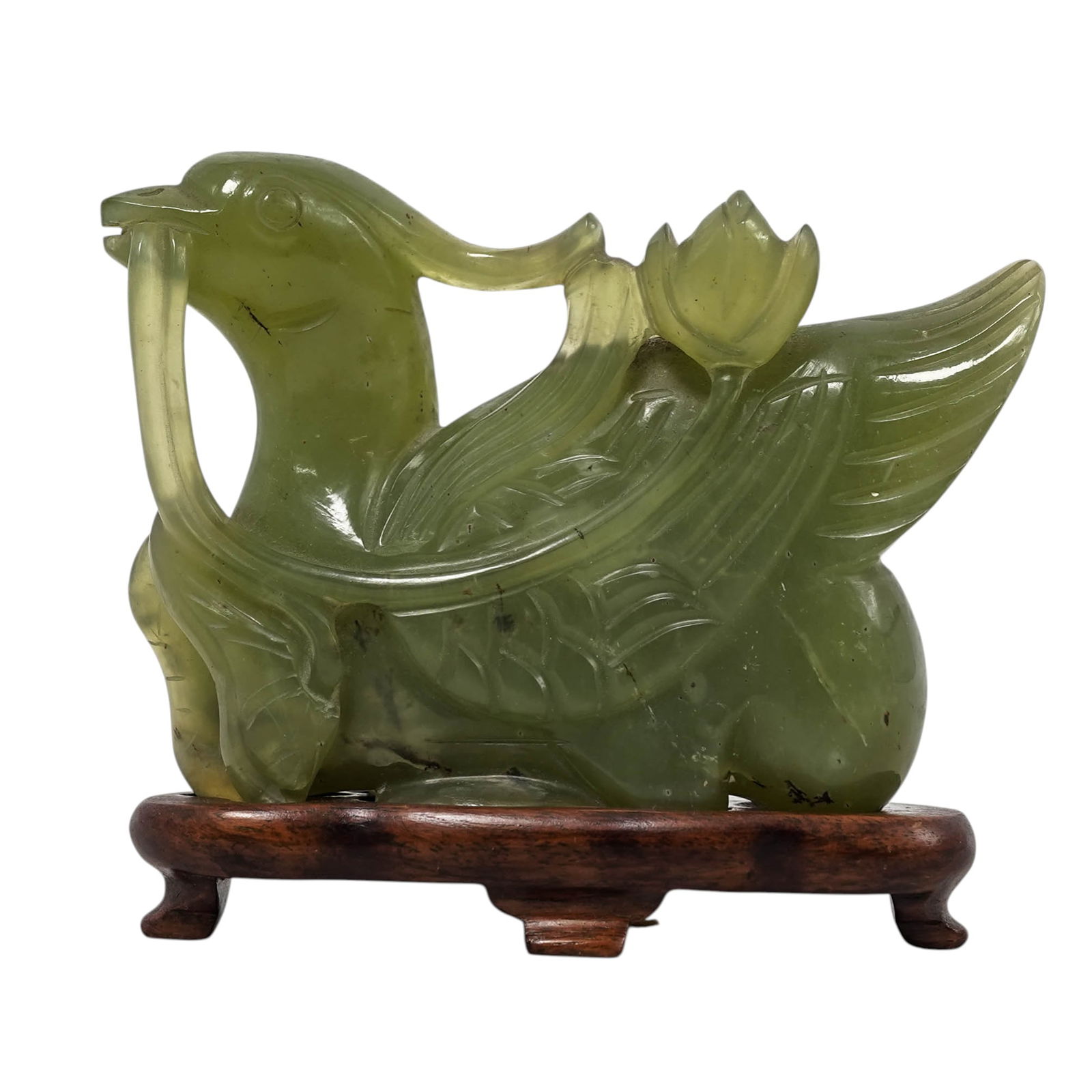 Chinese Carved Xiu Jade Bird (1 of 4)