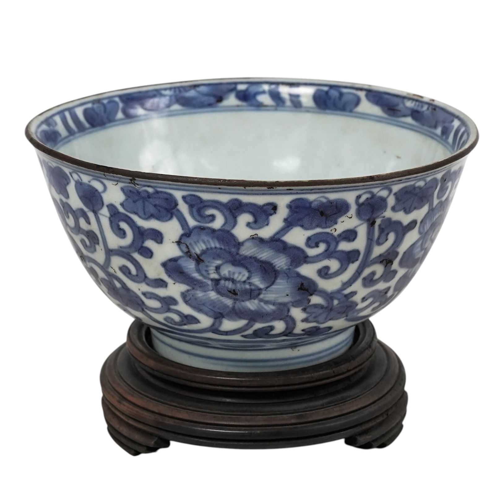 Antique Chinese Blue & White Porcelain Bowl (1 of 7)