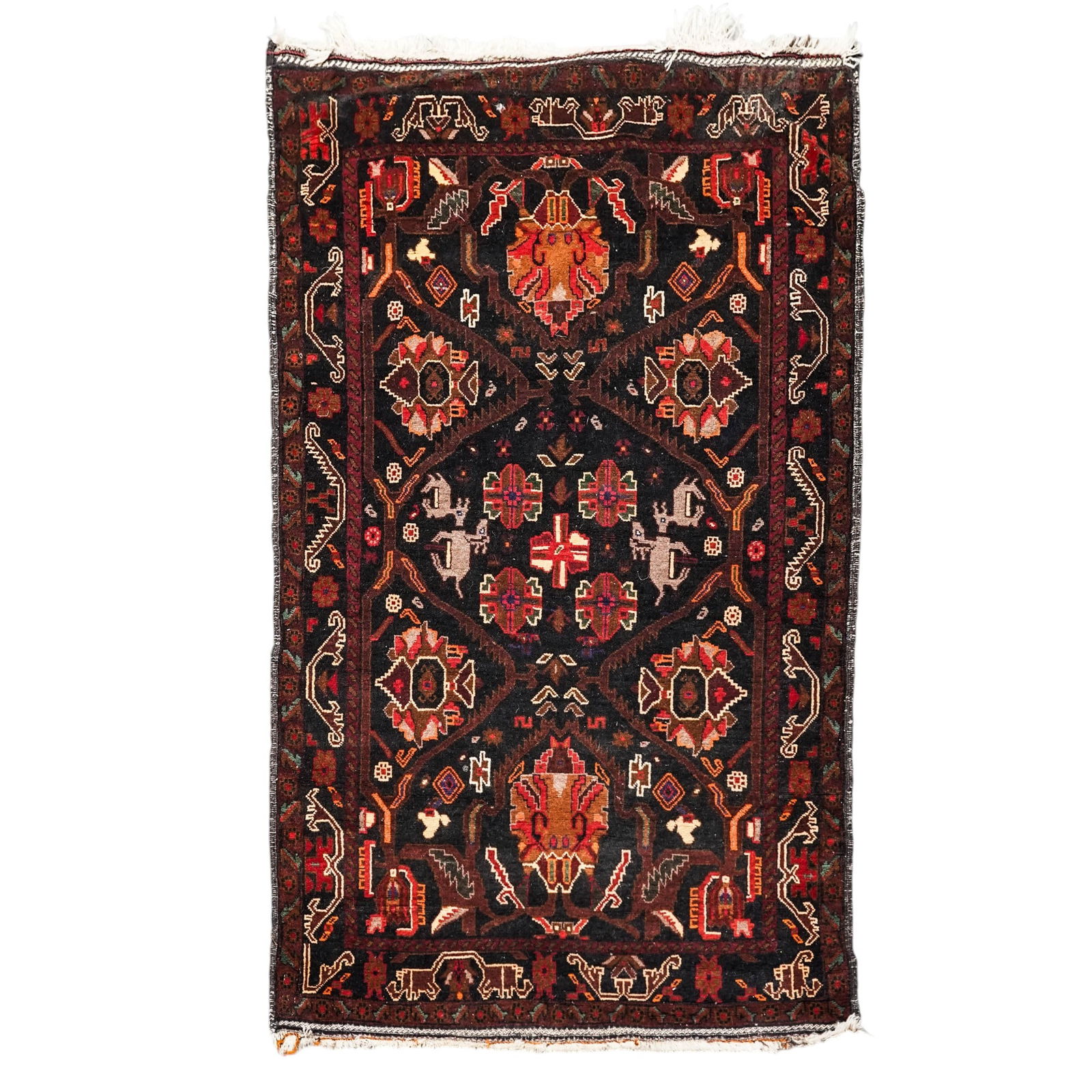 Antique Persian Hamadan Wool Rug (1 of 6)