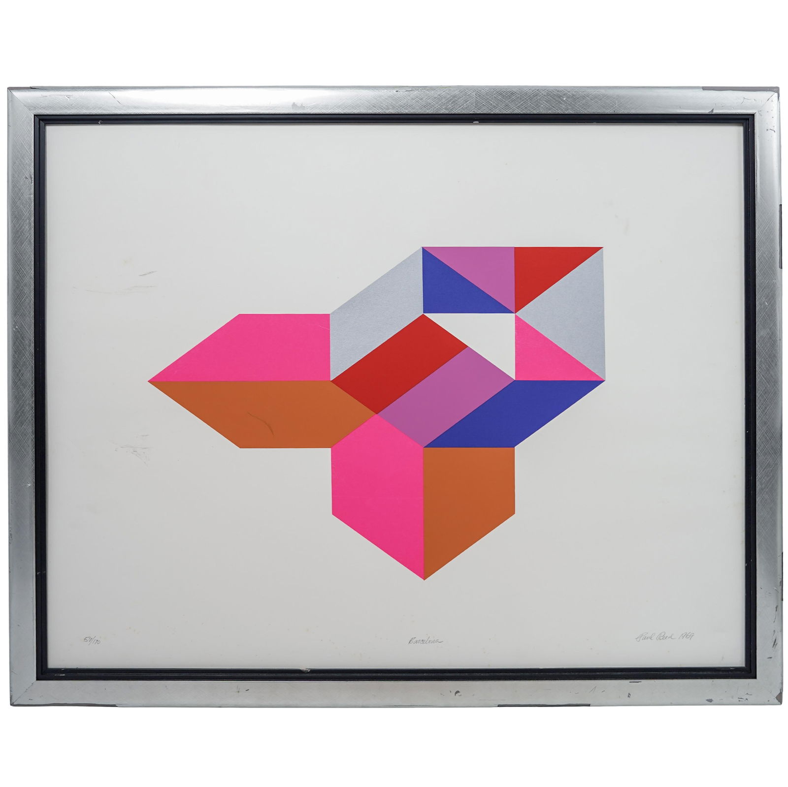 Paul Allen Reed (American, 1919–2015) "Barcelona" Silkscreen (1 of 6)