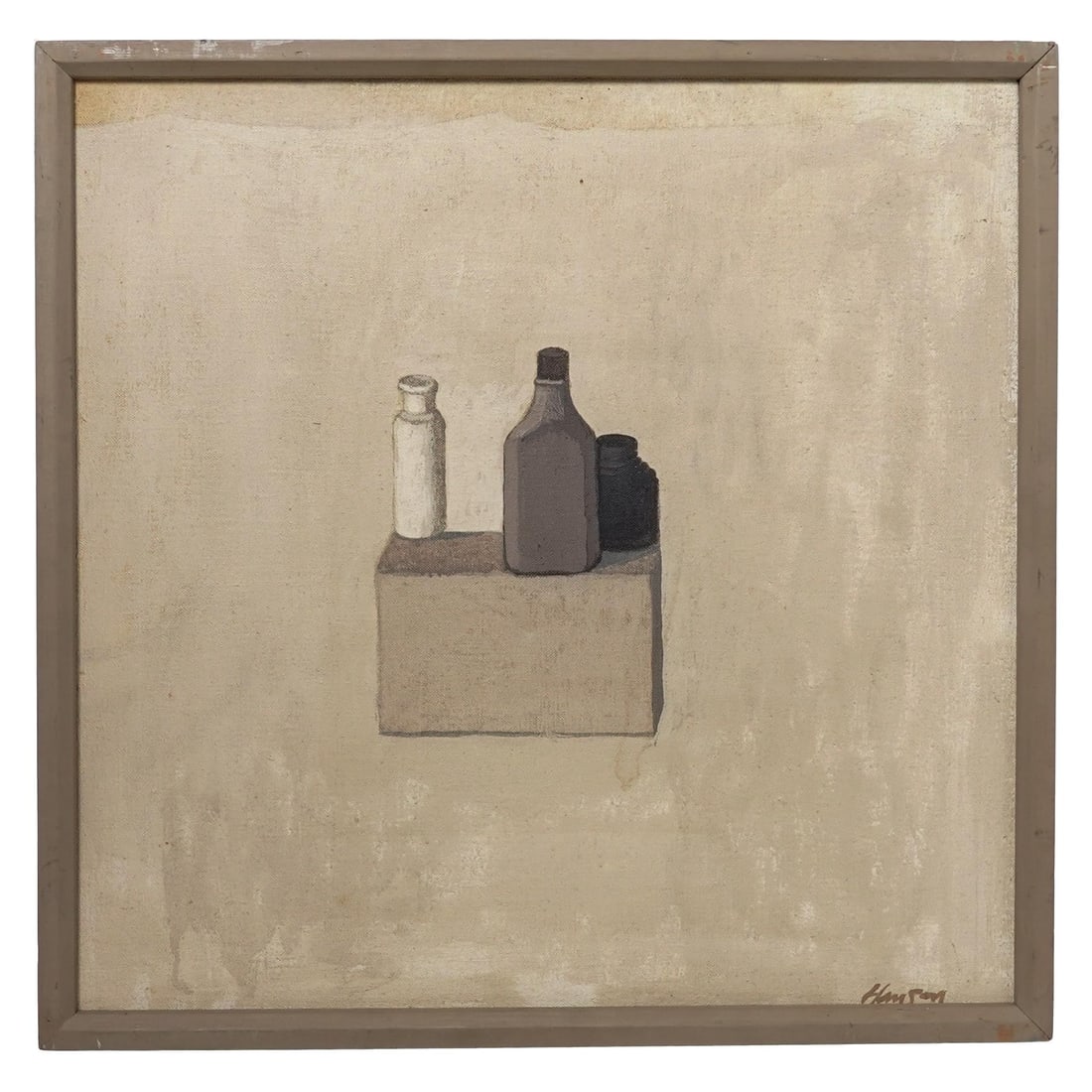 Gaylen Hansen (American, b.1921) Still Life Oil on Canvas: Gaylen Hansen (American, b.1921) Still Life Oil on Canvas 20th century, American Still-life oil on canvas by Washington-based painter Gaylen Hansen, signed lower right corner. 21" x 21" including