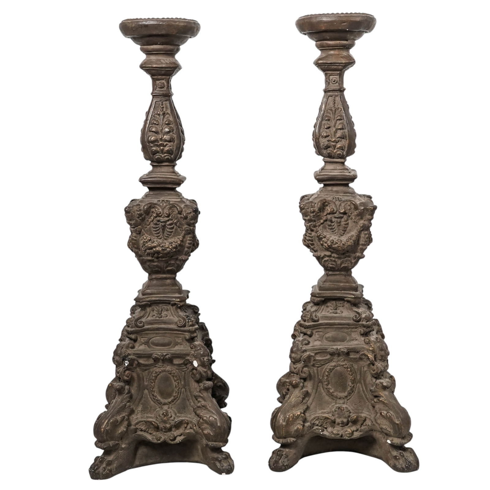 Pair of Milano Designs Inc. Composite Molded Pedestals (1 of 10)
