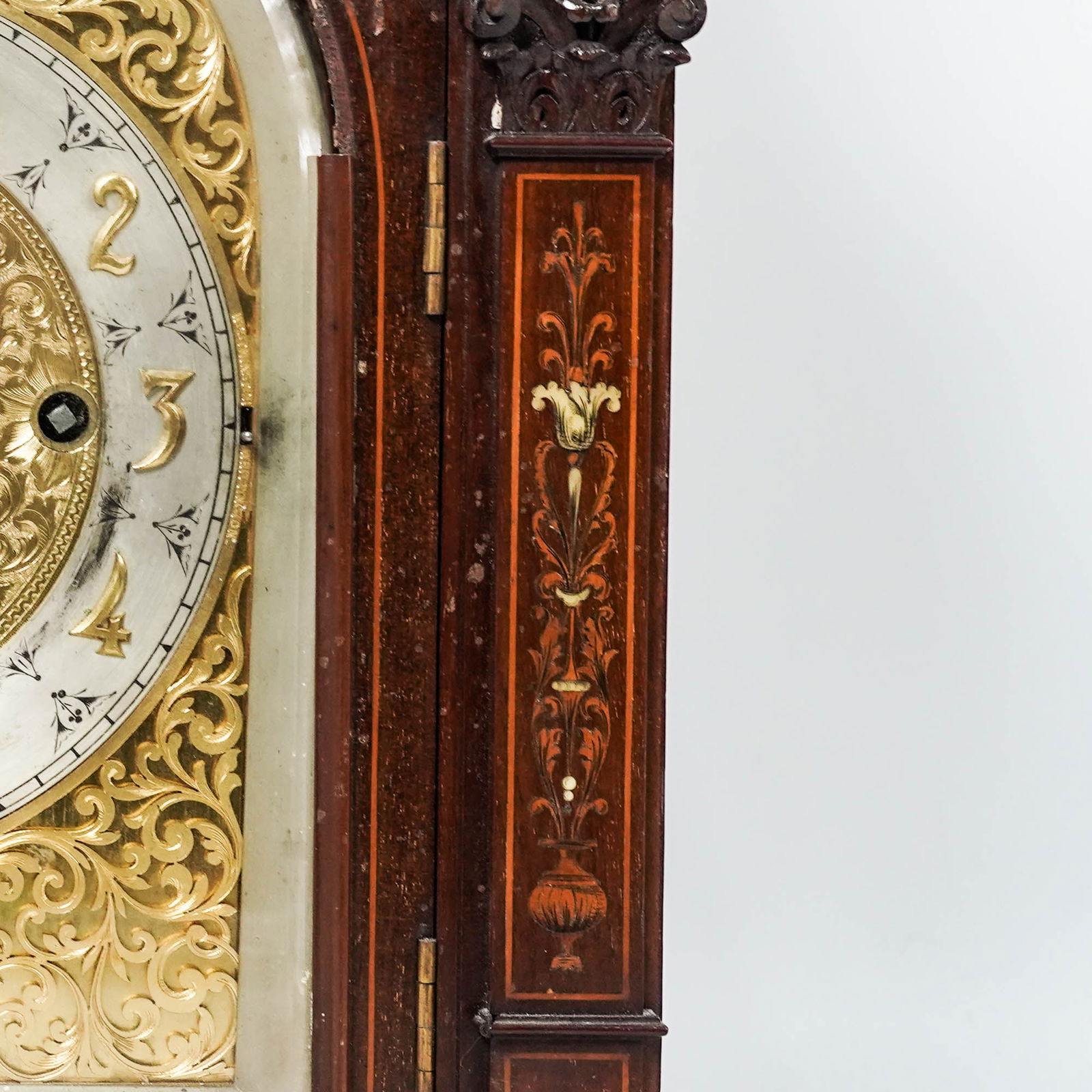 Antique Shreve Crump & Low Co. Wooden Bracket Clock - 3