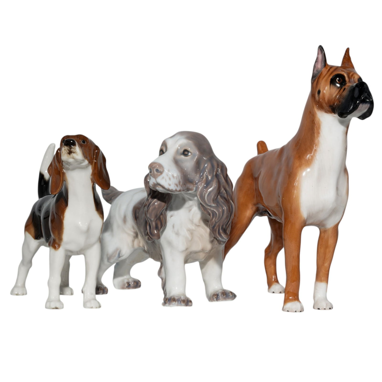 (3 Pc) Porcelain Dog Figurine Assorted Grouping (1 of 16)