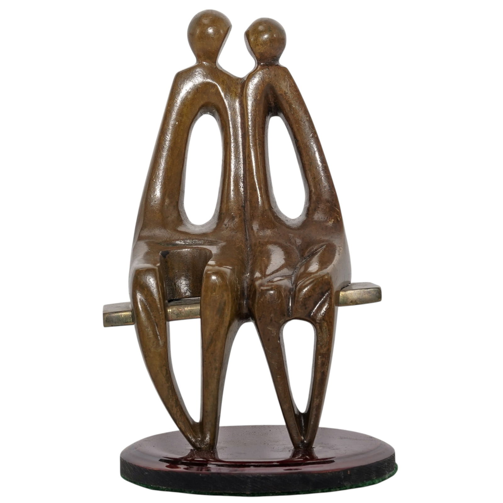Modernist Abstract 'Lovers' Bronze Sculpture (1 of 5)