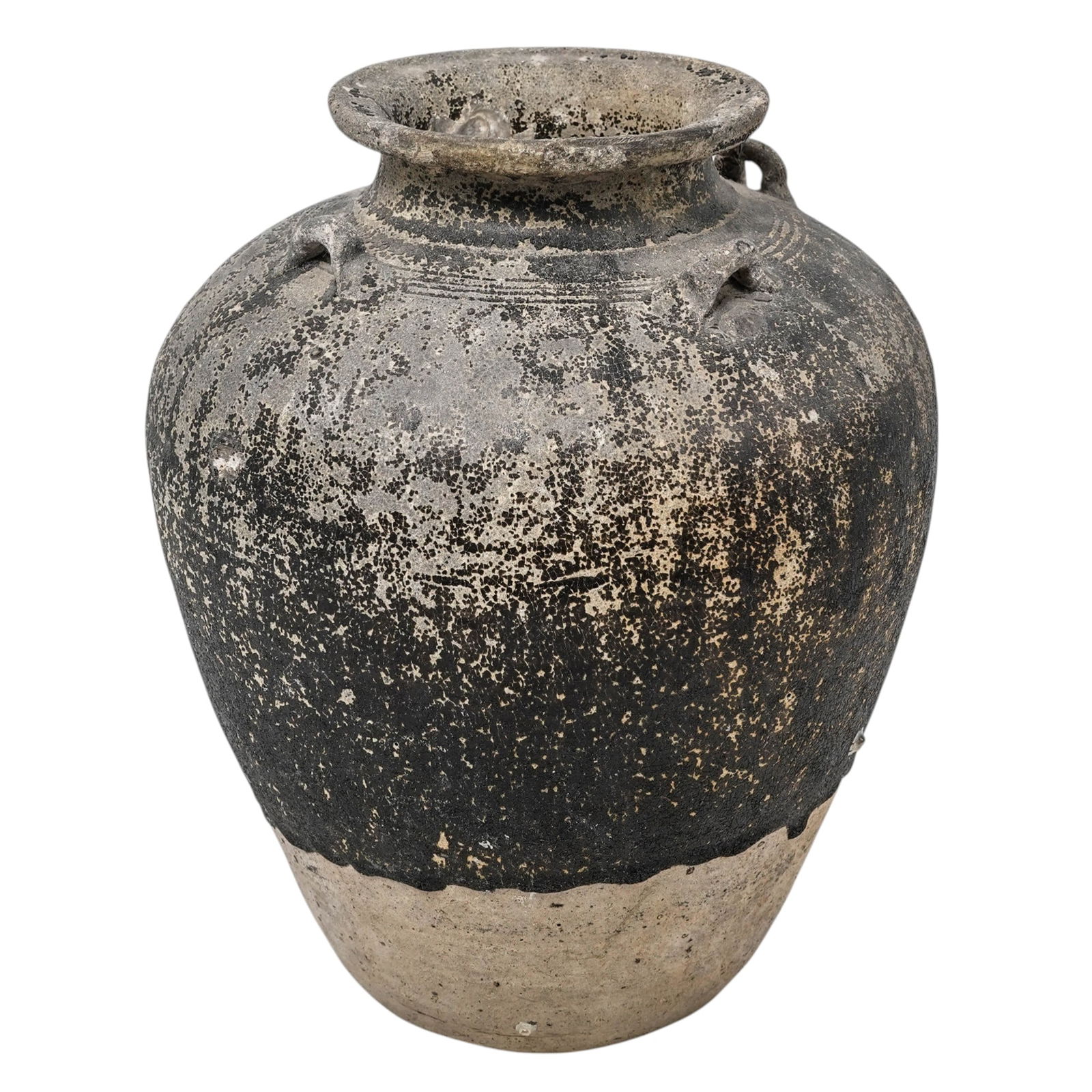 Antique Thai Stoneware Storage Sawankhalok Pottery Jar (1 of 6)
