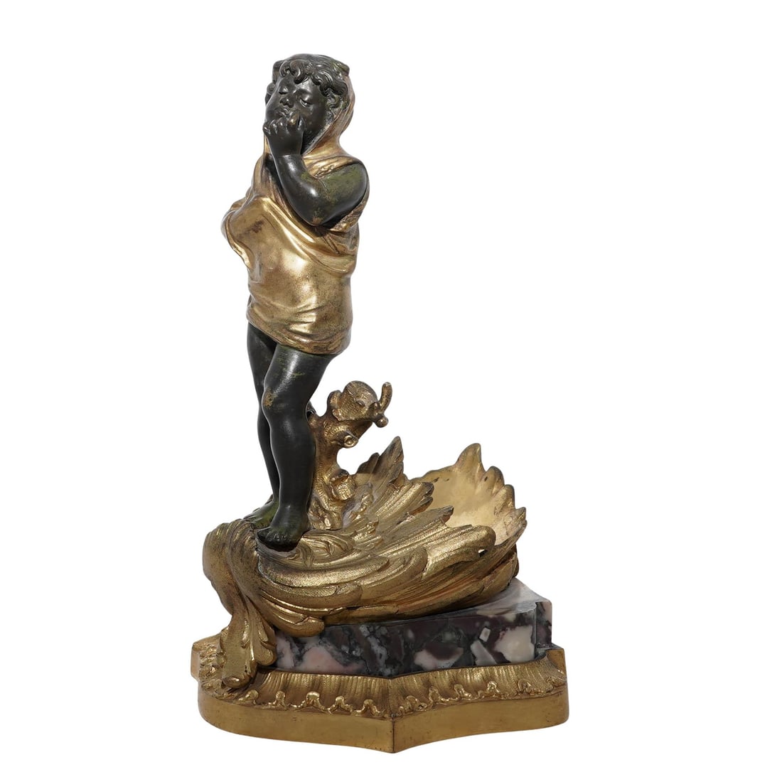 Antique French Ormolu Bronze Cherub Sculpture (1 of 6)