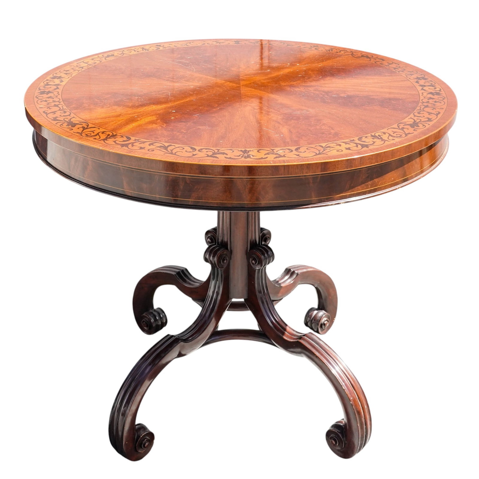 Schmieg & Kotzian Inc. Round Mahogany Table (1 of 4)