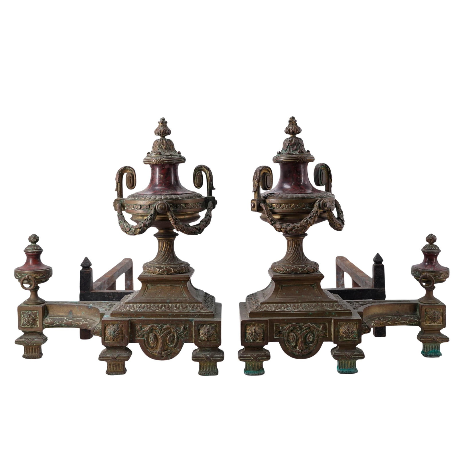 Pair French Neoclassical Bronze Chanets (1 of 7)