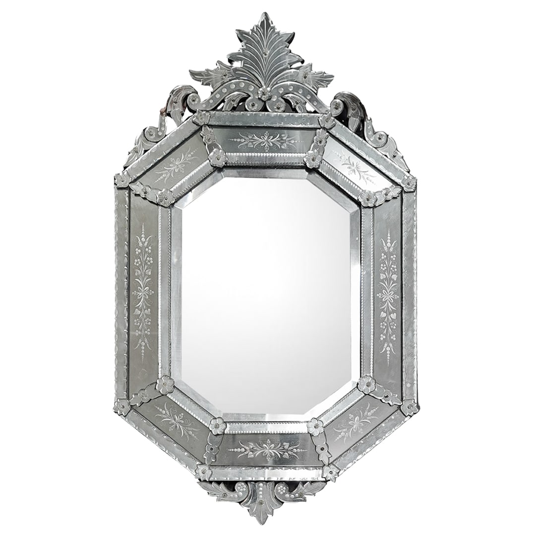 Venetian Octagonal "Cushion" Mirror (1 of 5)