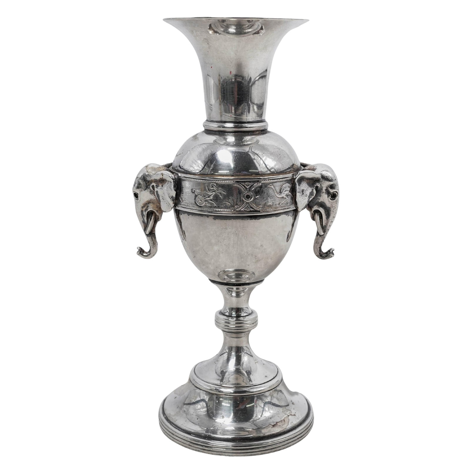 Antique Reed & Barton Silver Plated Elephant Vase (1 of 7)