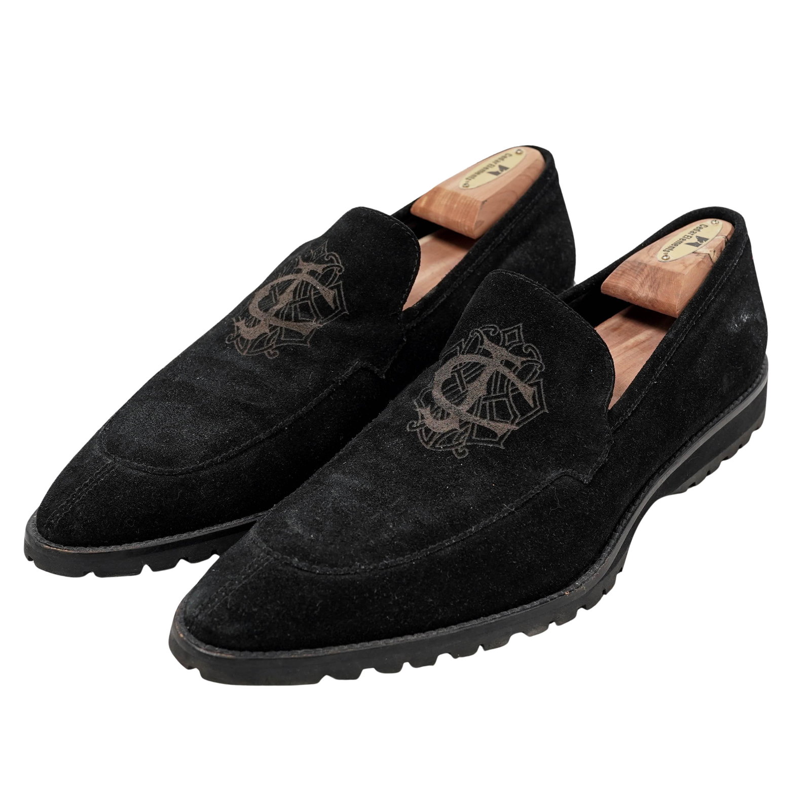Just Cavalli Black Suede Loafers (1 of 6)
