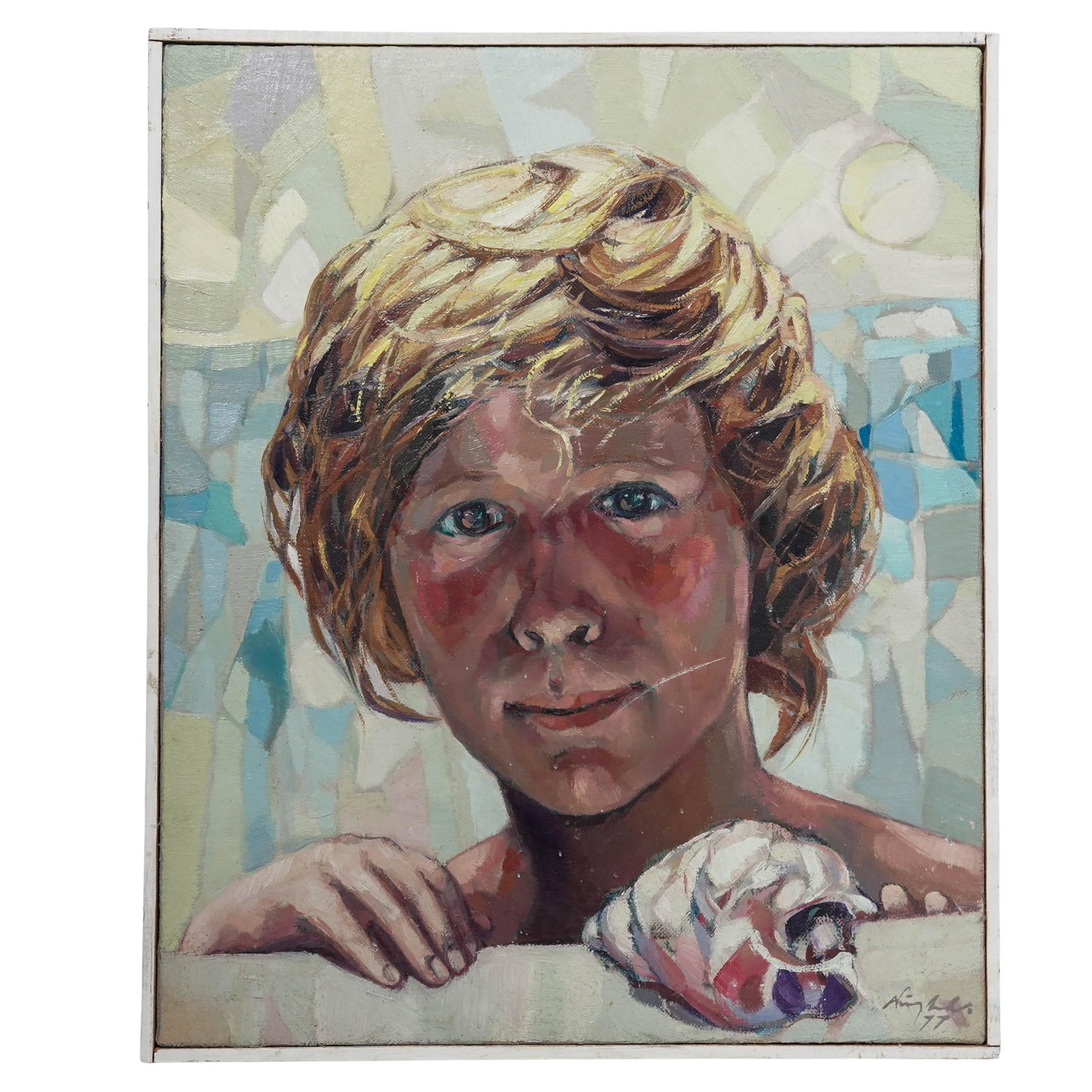 Felix Nunez Molinero (Spanish b.1941) "Nino Veneciano" Oil on Canvas (1 of 6)