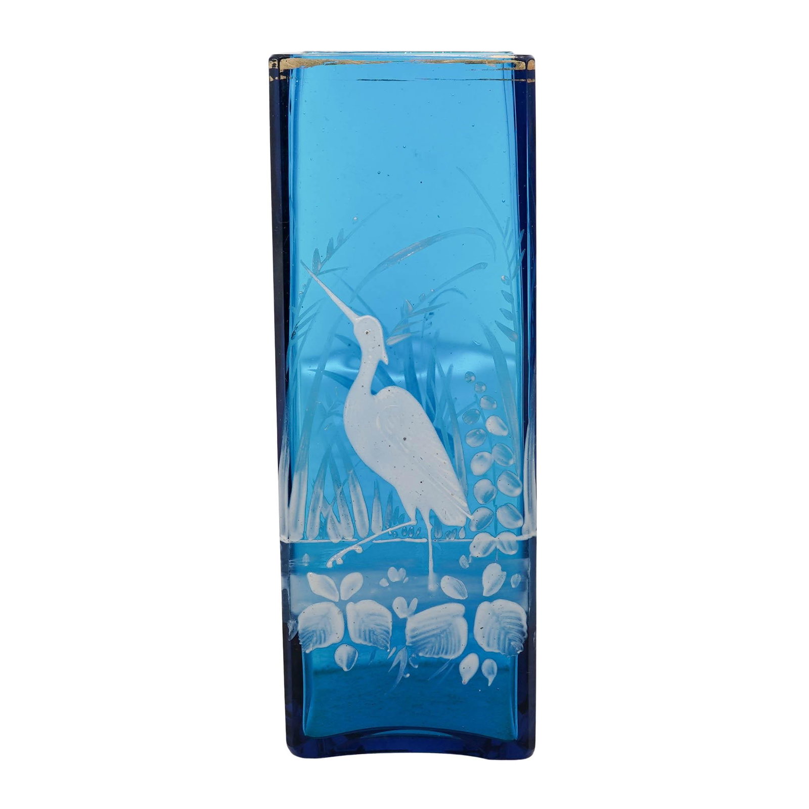 Antique Aesthetic Cobalt Blue Glass Vase (1 of 6)