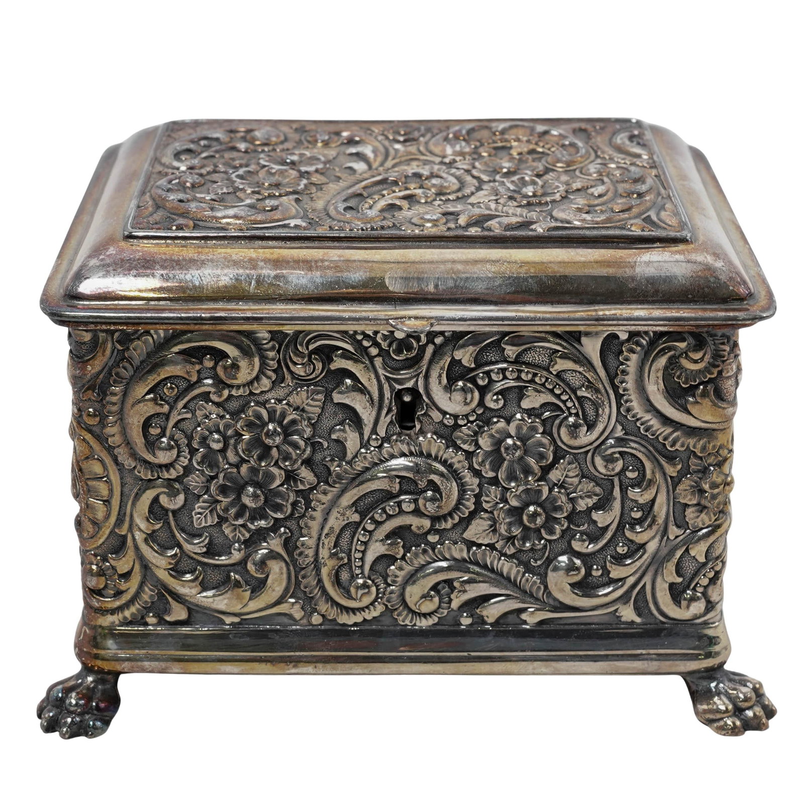 Wilcox Silver Plated Repousse Box - 2