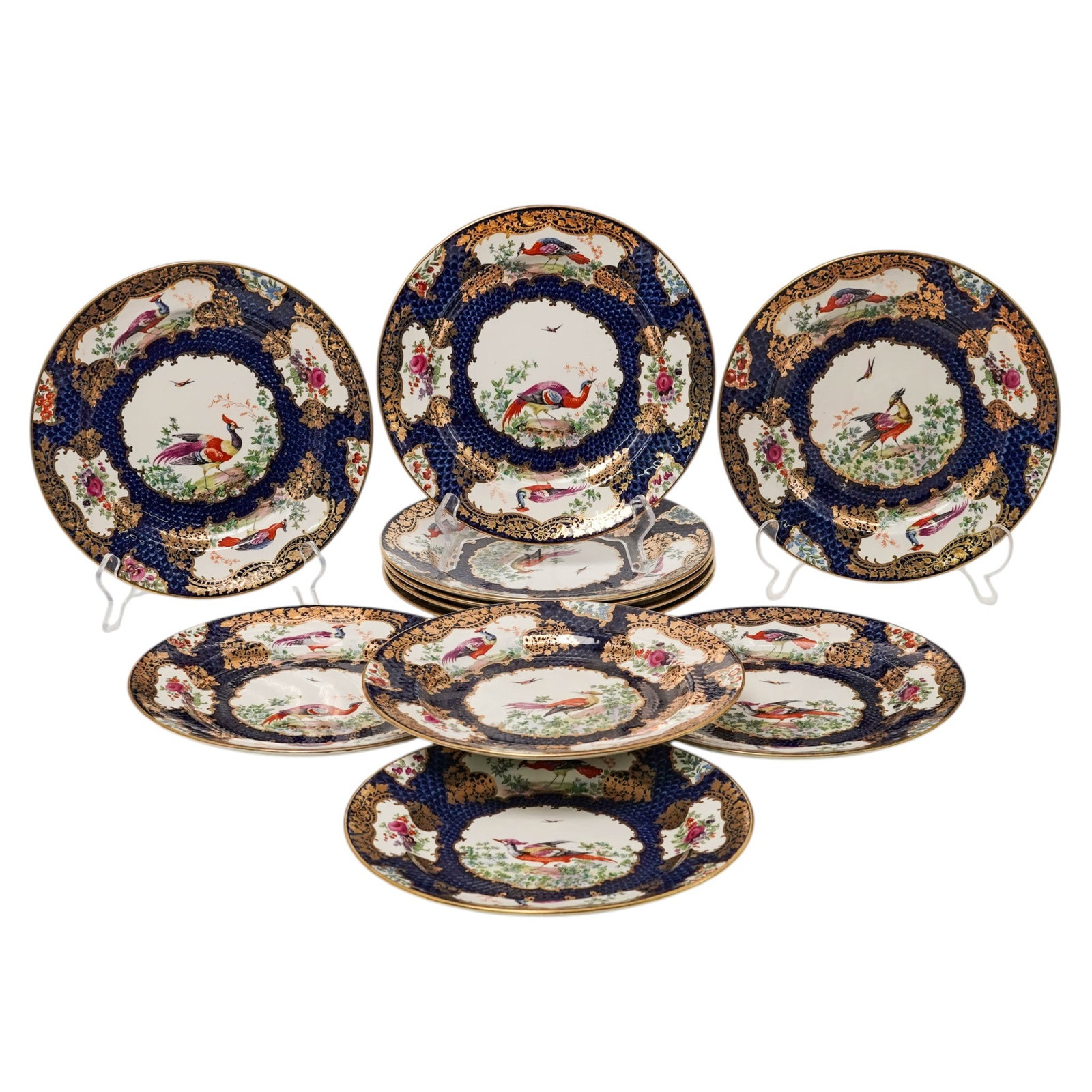 (11pc) Antique English Booths "Silicon China" Plates (1 of 9)