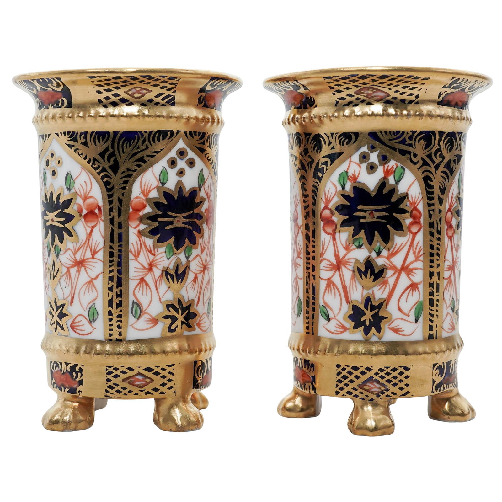 Pair of Royal Crown Derby "Old Imari" Toothpick Holders (1 of 5)