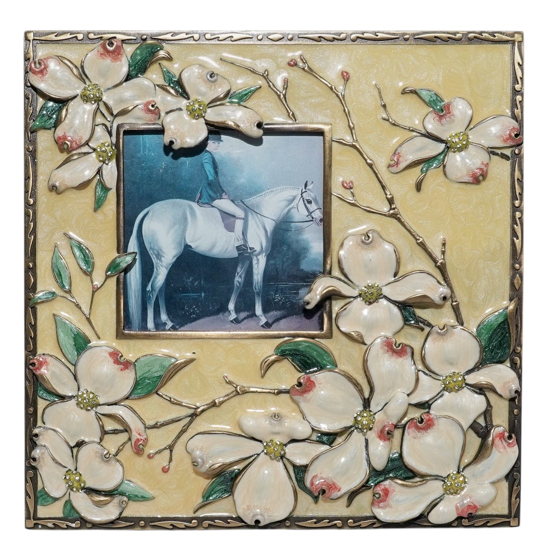 Jay Strongwater "Leslie Dogwood" Picture Frame (1 of 5)