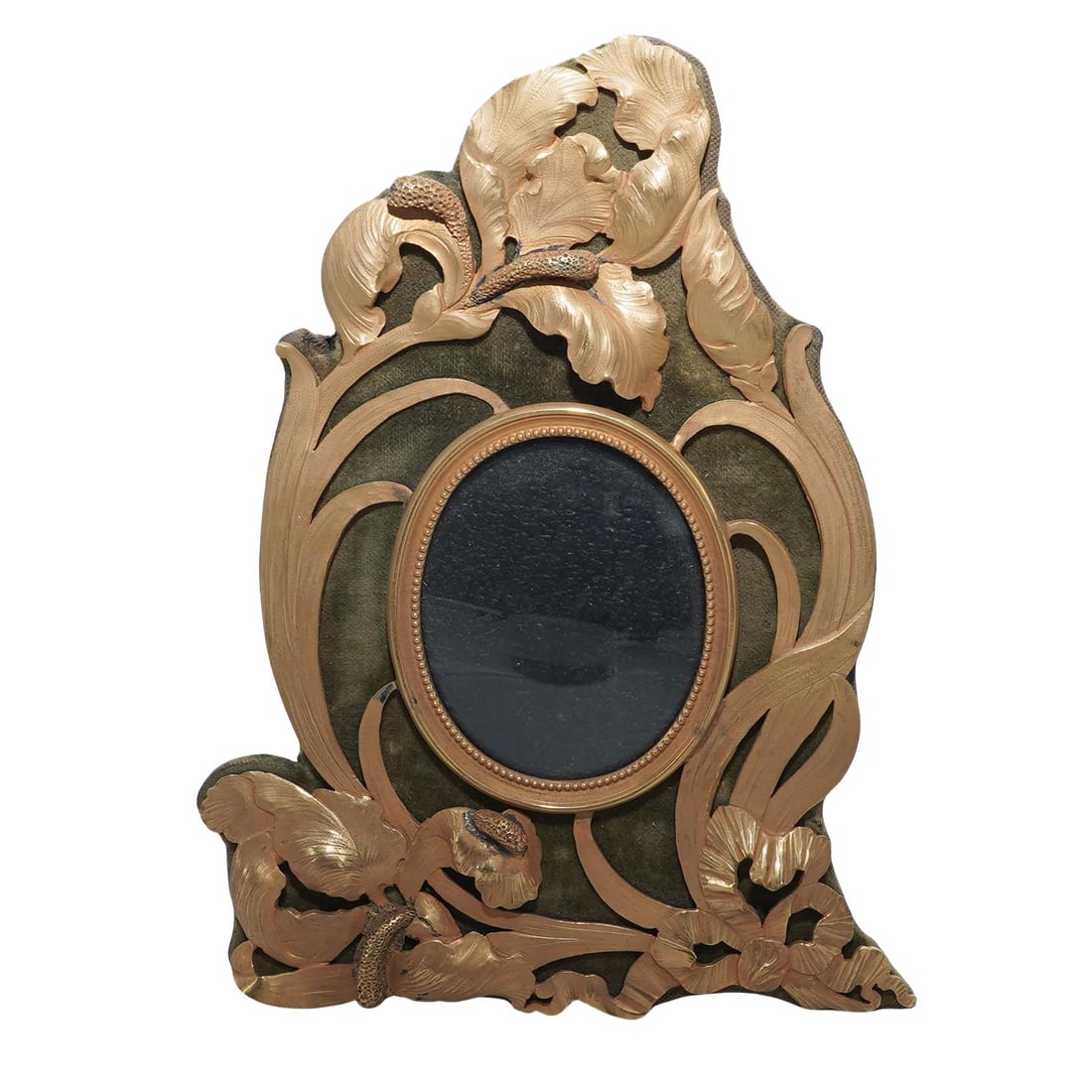 Art Nouveau Gilt Bronze Floral Picture Frame (1 of 3)