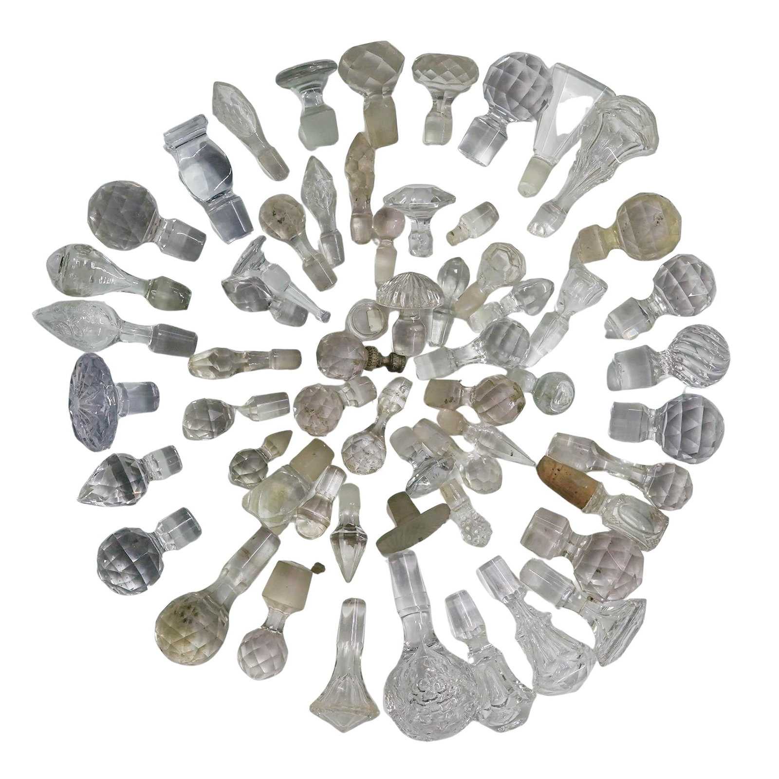(68 pcs) Collection of Crystal & Glass Stoppers (1 of 6)